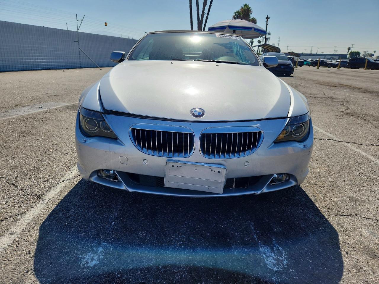 2005 Bmw 645 Ci Automatic Silver vin: WBAEK734X5B323956