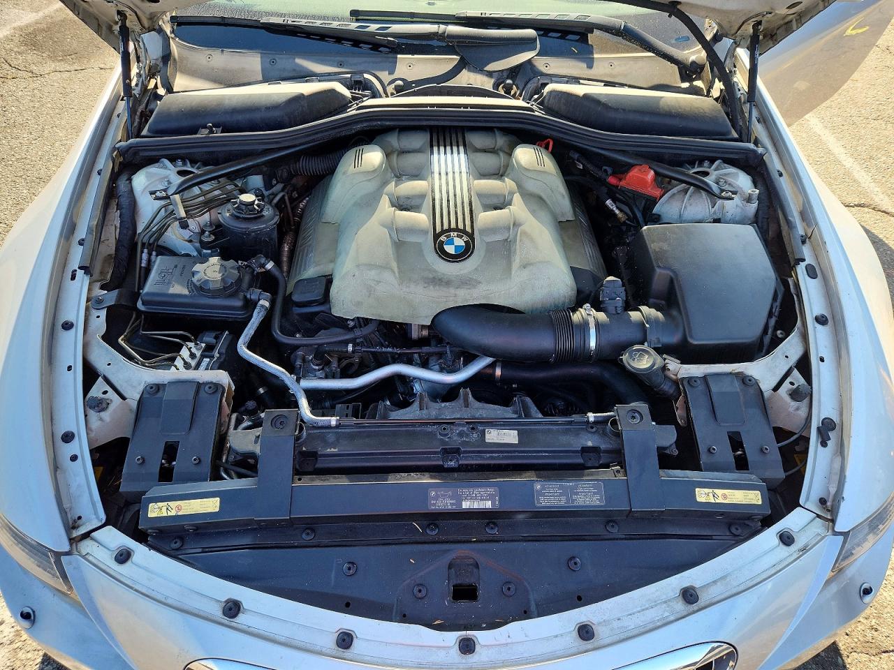 2005 Bmw 645 Ci Automatic Silver vin: WBAEK734X5B323956