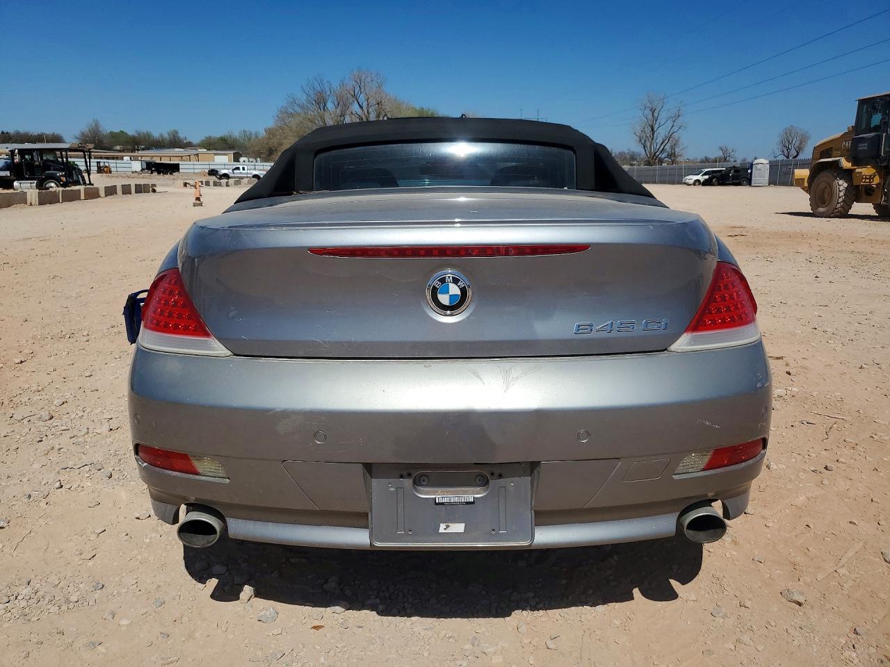 2005 Bmw 645 Ci Automatic Silver vin: WBAEK734X5B327196