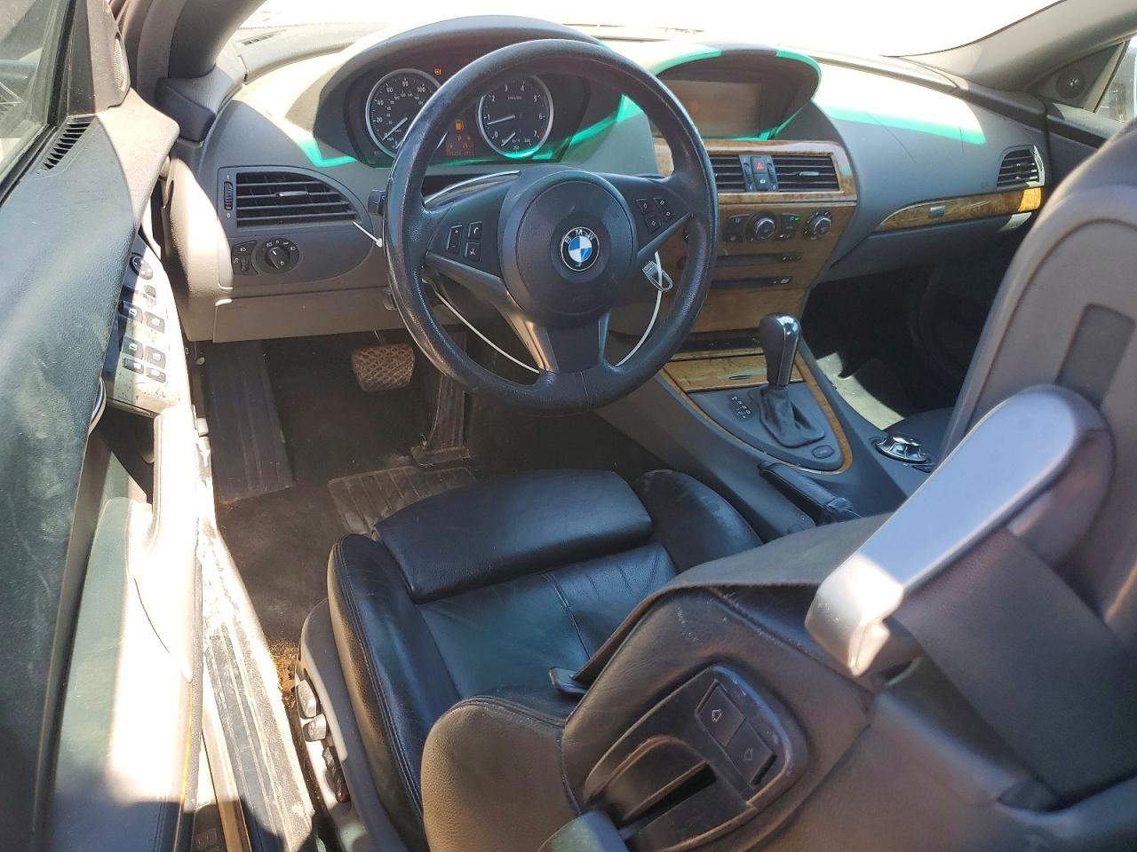 2005 Bmw 645 Ci Automatic Silver vin: WBAEK734X5B327196