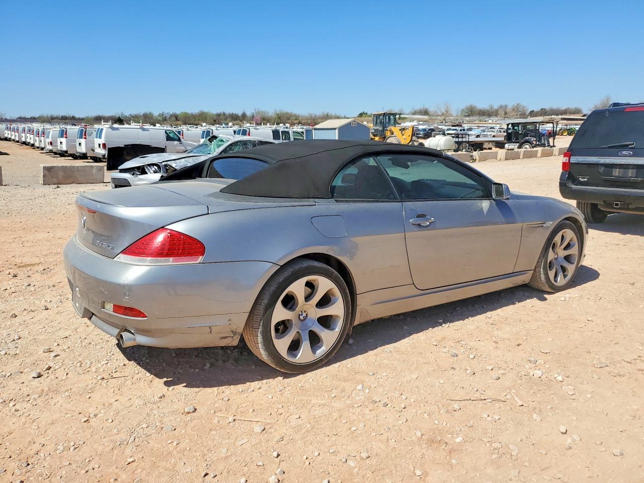 2005 Bmw 645 Ci Automatic Silver vin: WBAEK734X5B327196