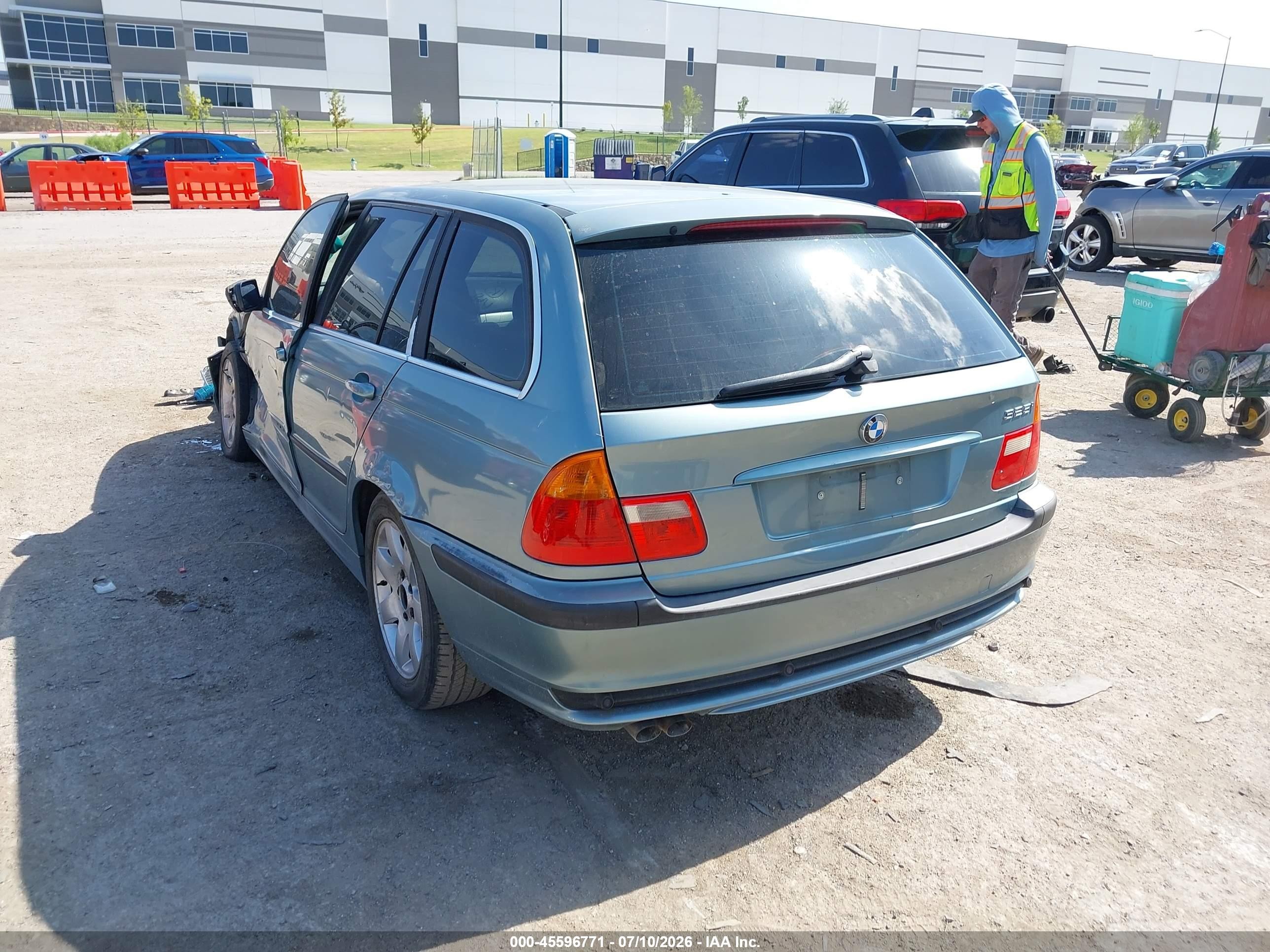 2003 Bmw 3 Series 325i Blue vin: WBAEN33463PC12534
