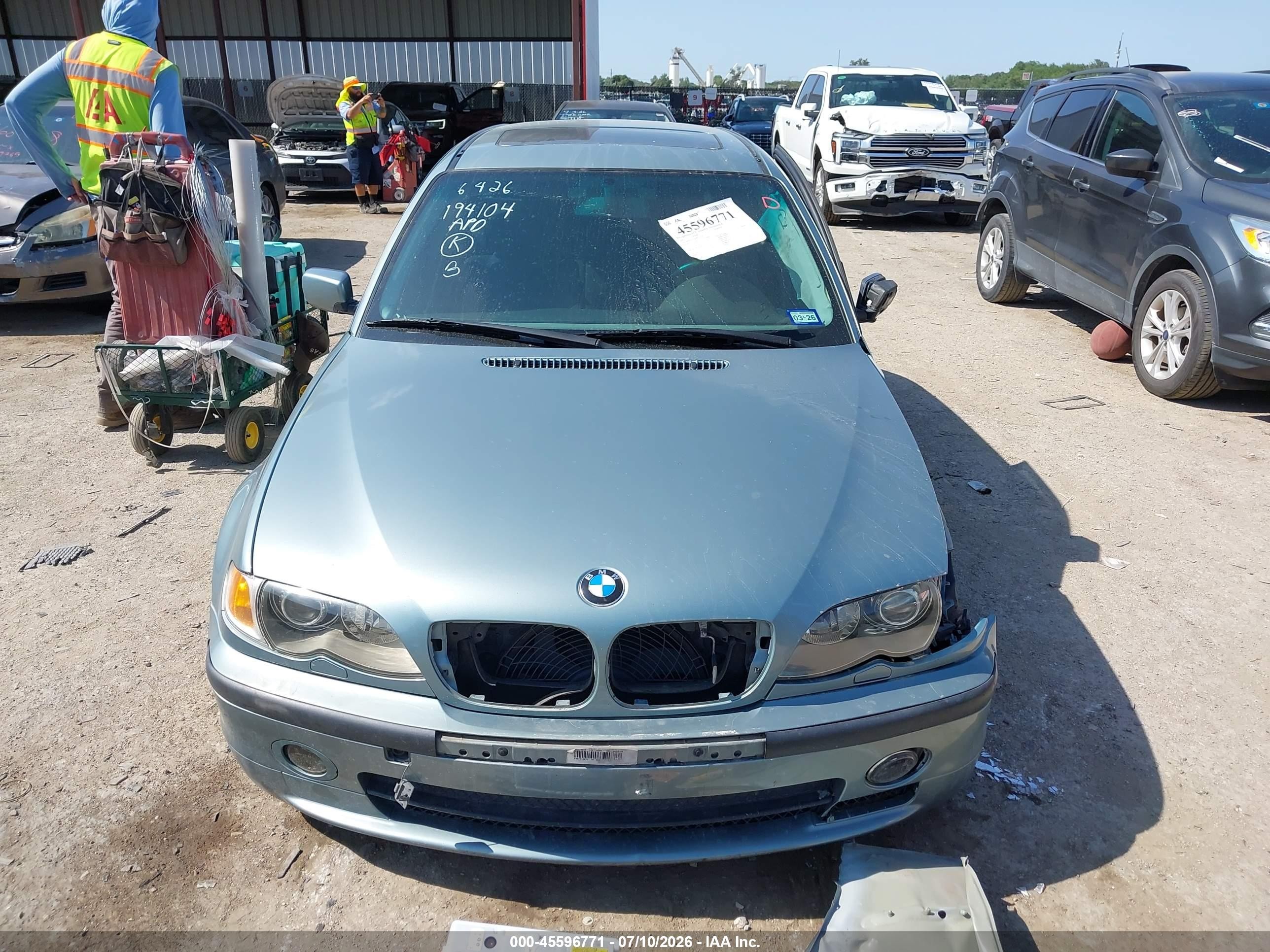 2003 Bmw 3 Series 325i Blue vin: WBAEN33463PC12534