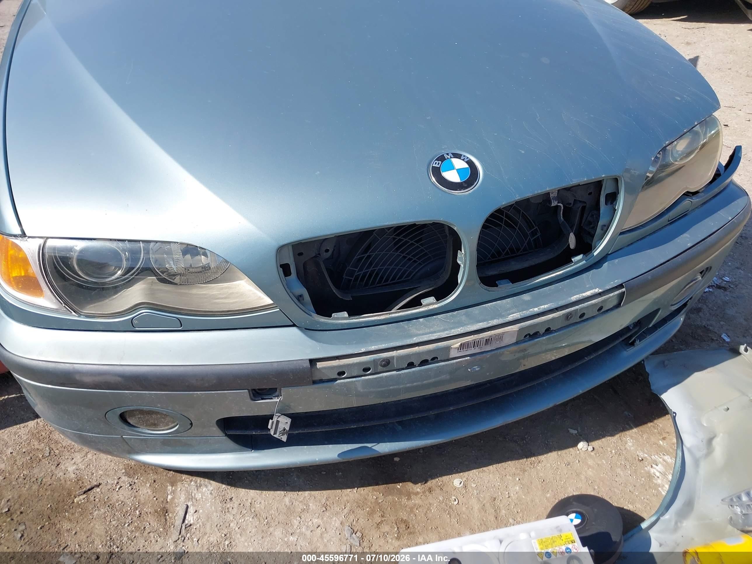 2003 Bmw 3 Series 325i Blue vin: WBAEN33463PC12534
