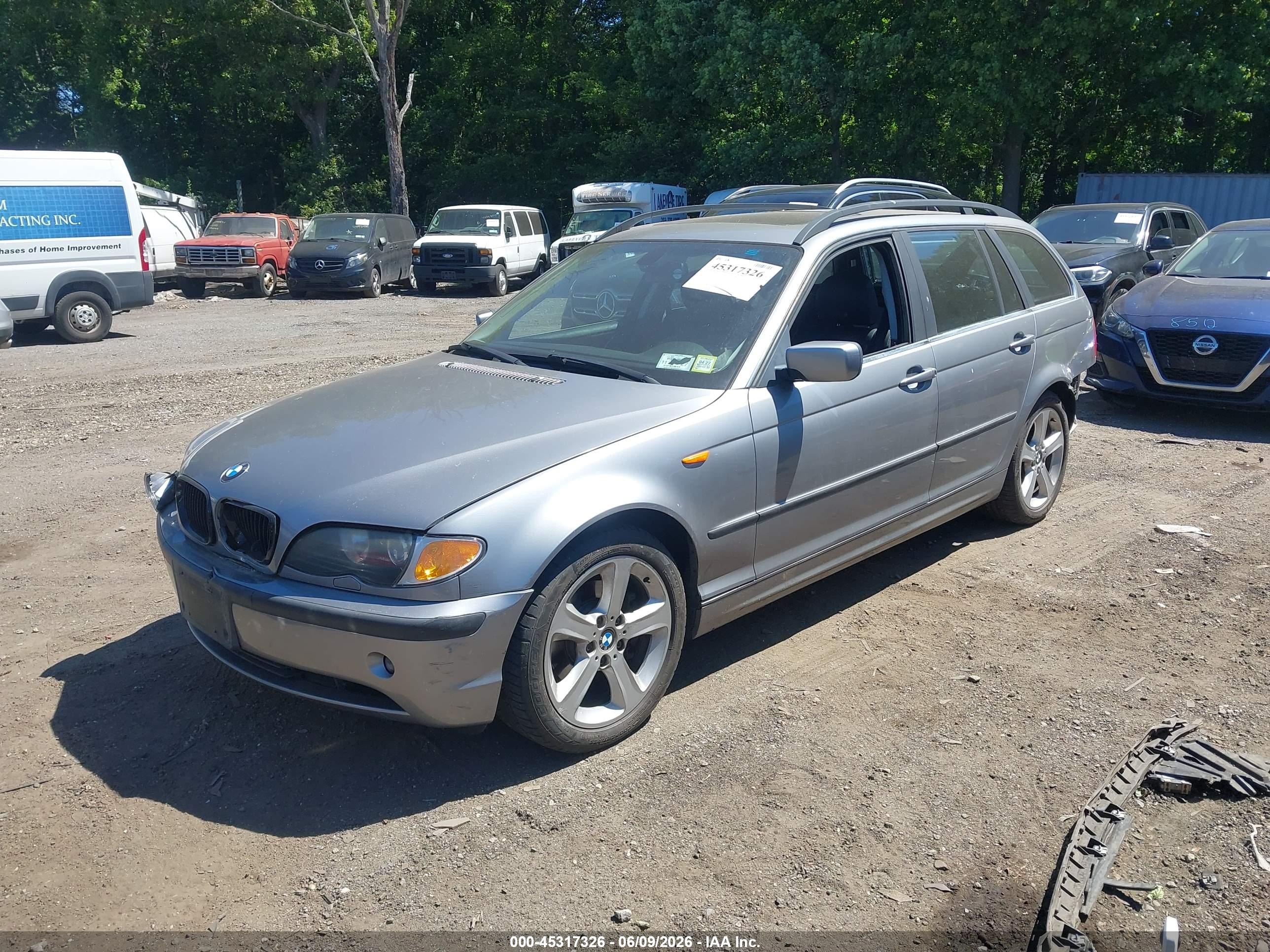 2004 Bmw 325xit   Gray vin: WBAEP33434PF04122