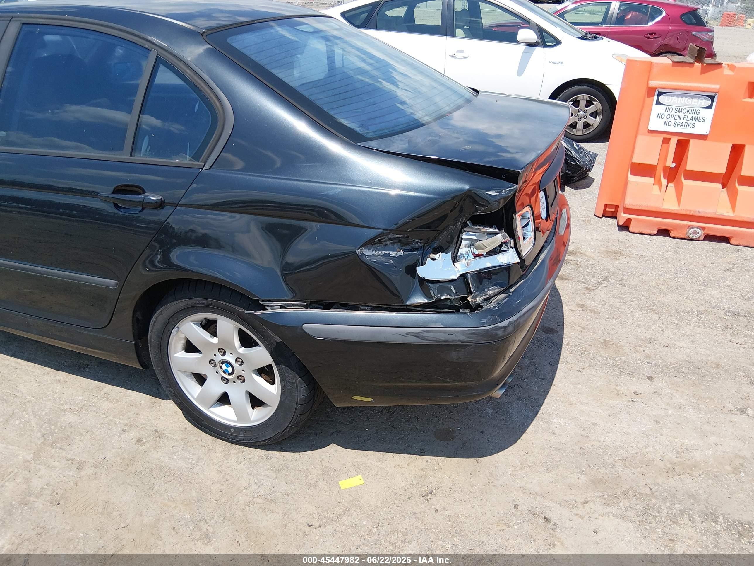 2003 Bmw 3 Series 325i Black vin: WBAET37403NJ29593