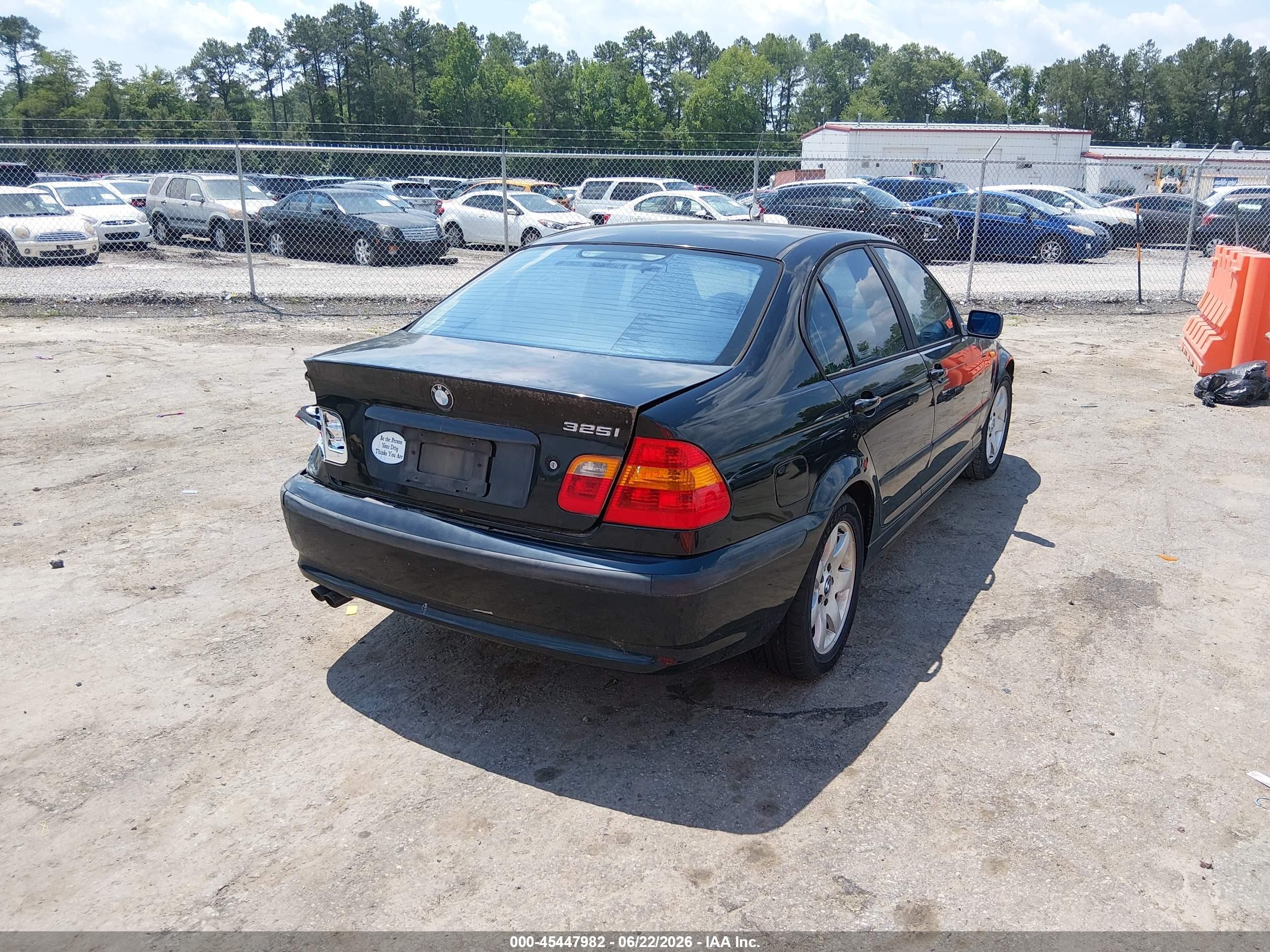 2003 Bmw 3 Series 325i Black vin: WBAET37403NJ29593