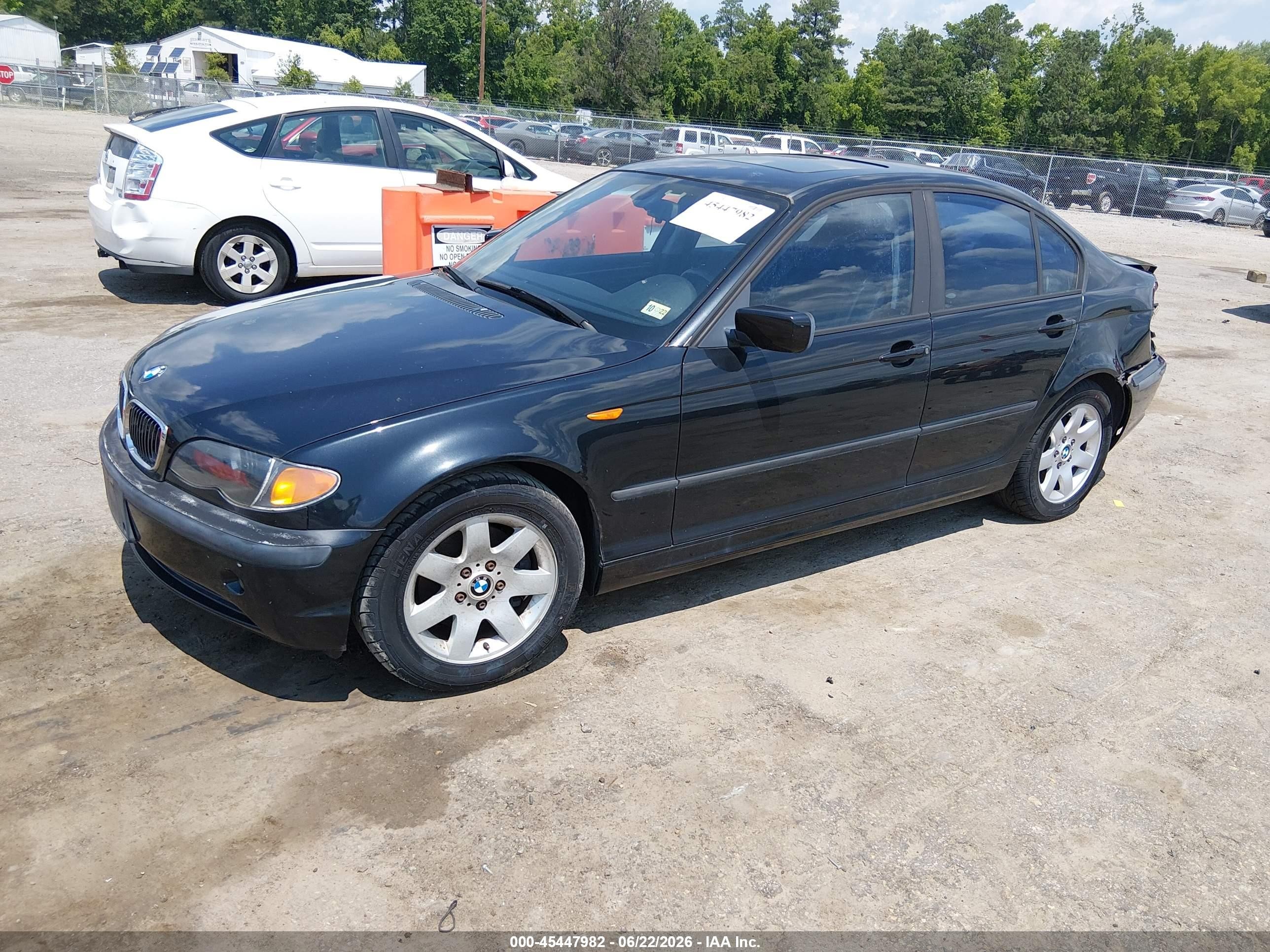 2003 Bmw 3 Series 325i Black vin: WBAET37403NJ29593