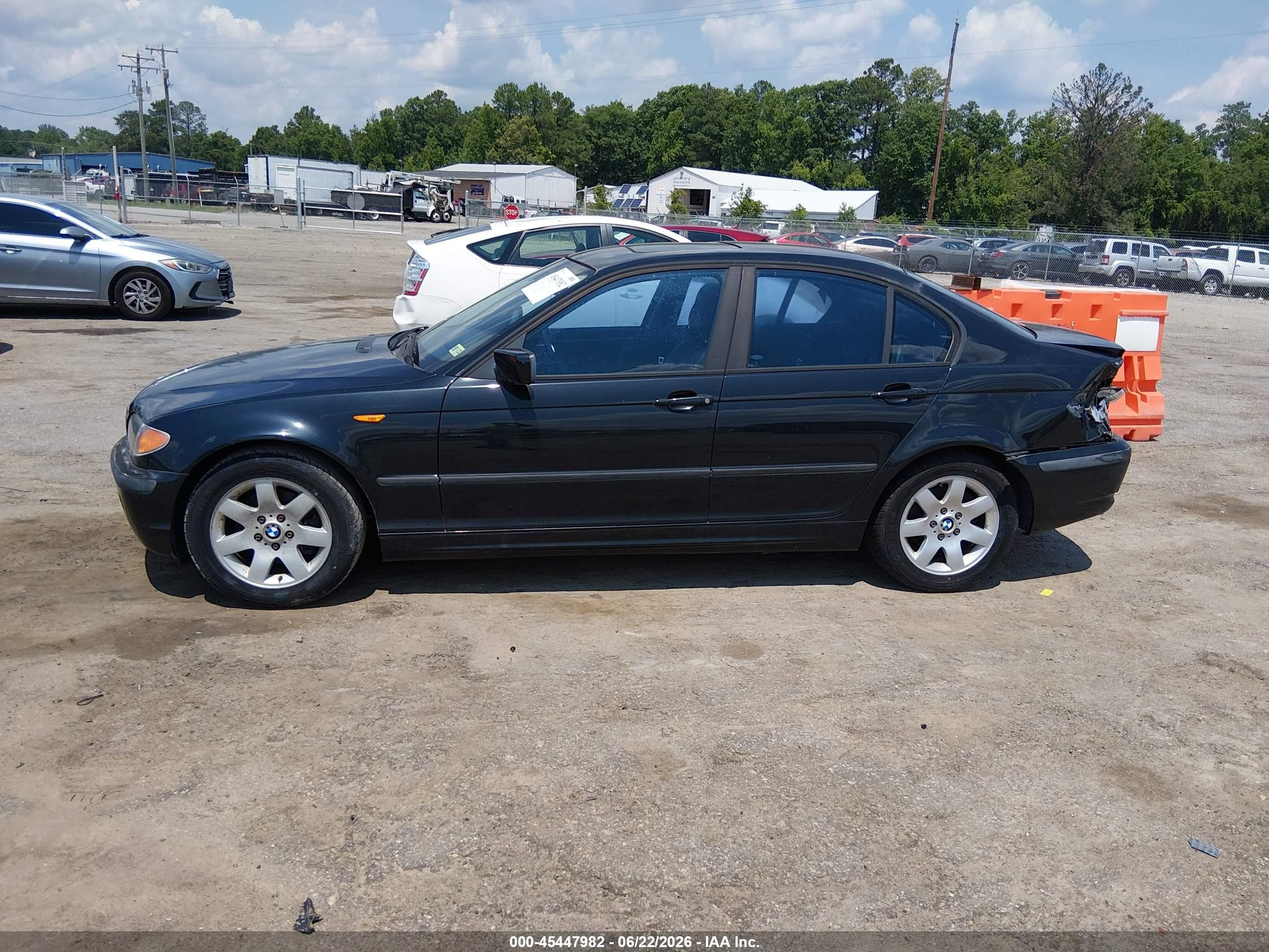 2003 Bmw 3 Series 325i Black vin: WBAET37403NJ29593