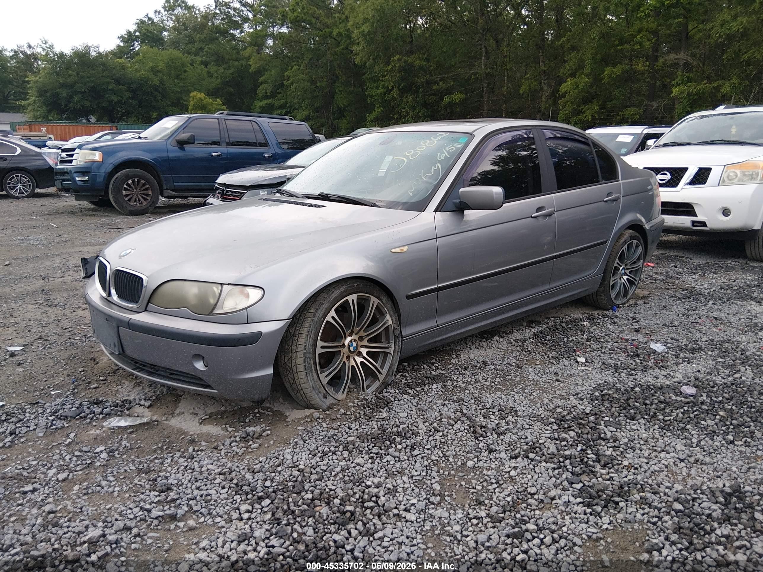 2004 Bmw 325i   Серебряный vin: WBAET37414NJ80862