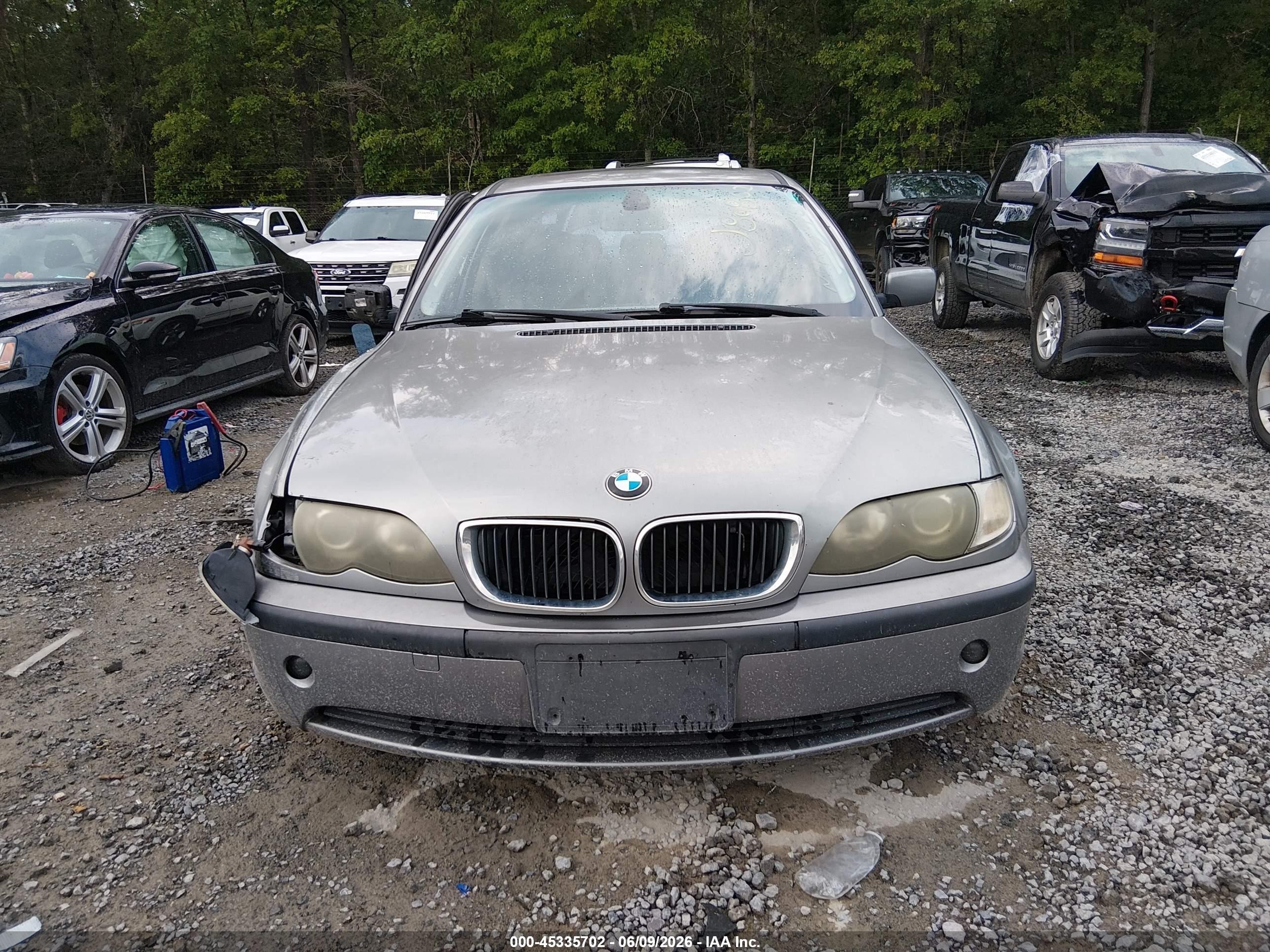2004 Bmw 325i   Серебряный vin: WBAET37414NJ80862