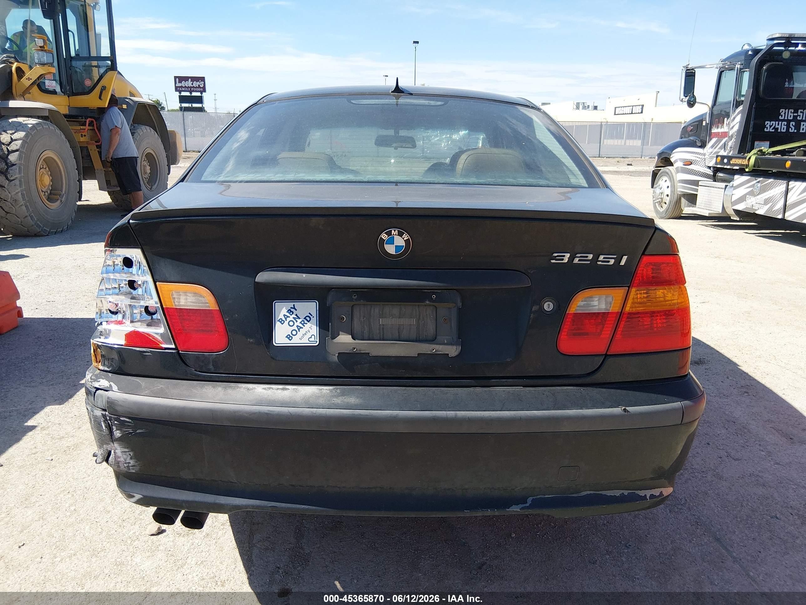 2002 Bmw 325i   Black vin: WBAET37422NG78195