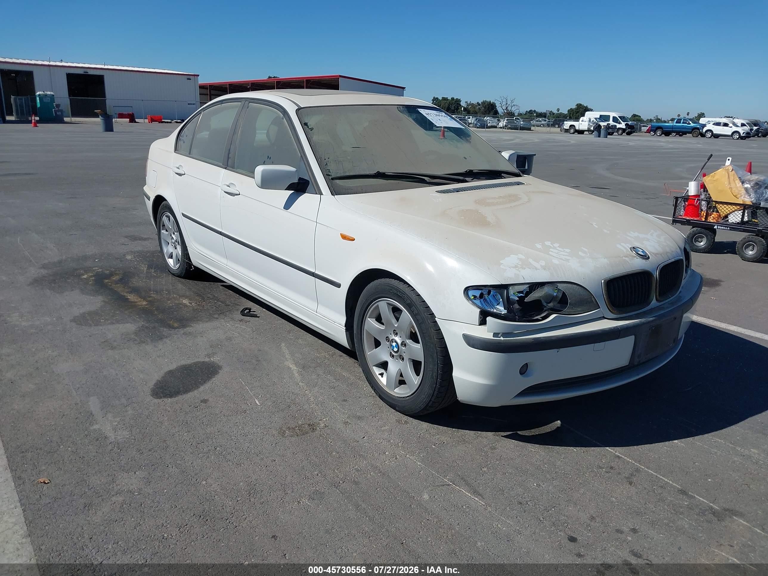2003 Bmw 325i   White vin: WBAET37423NJ24587