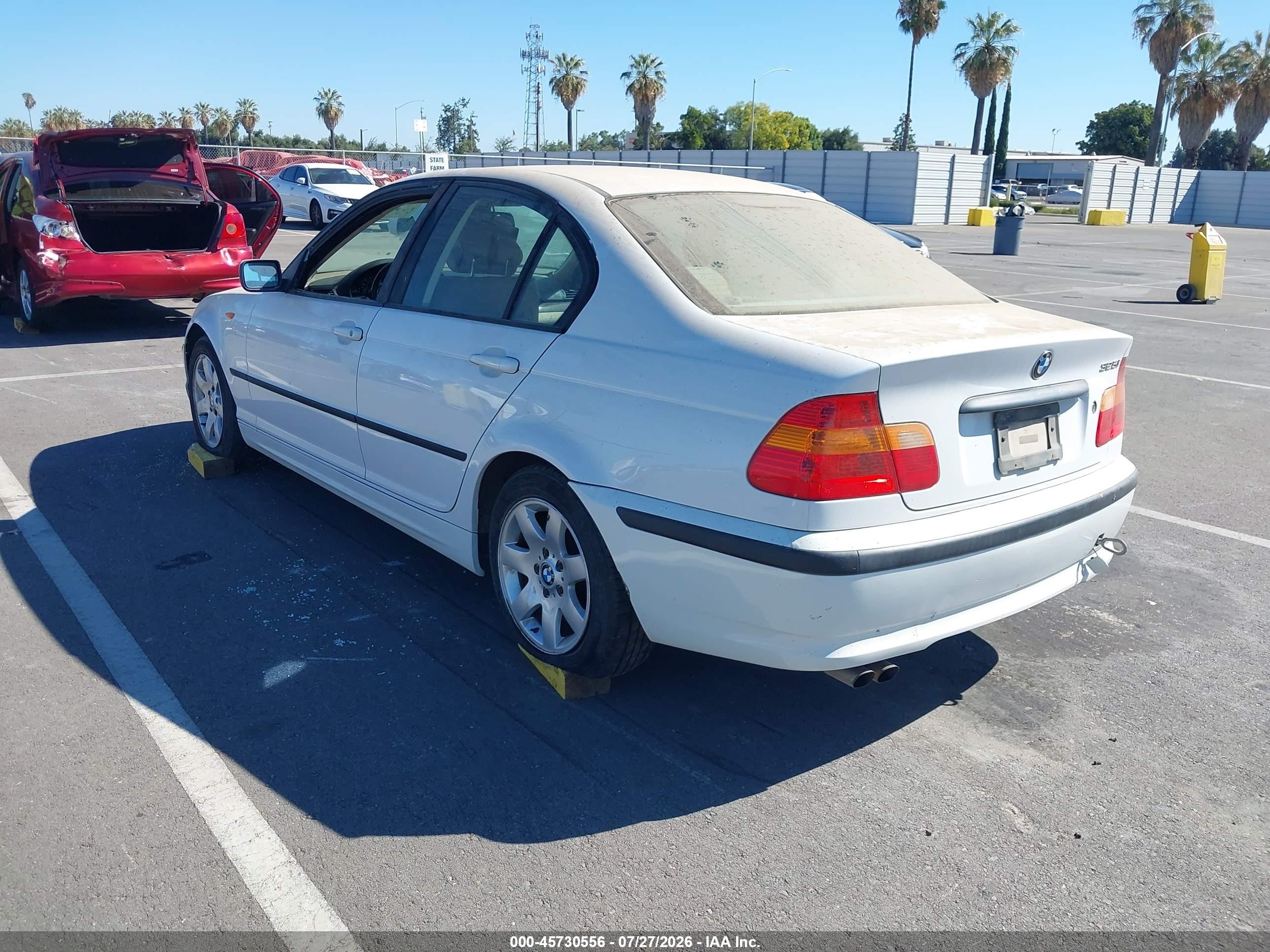 2003 Bmw 325i   White vin: WBAET37423NJ24587