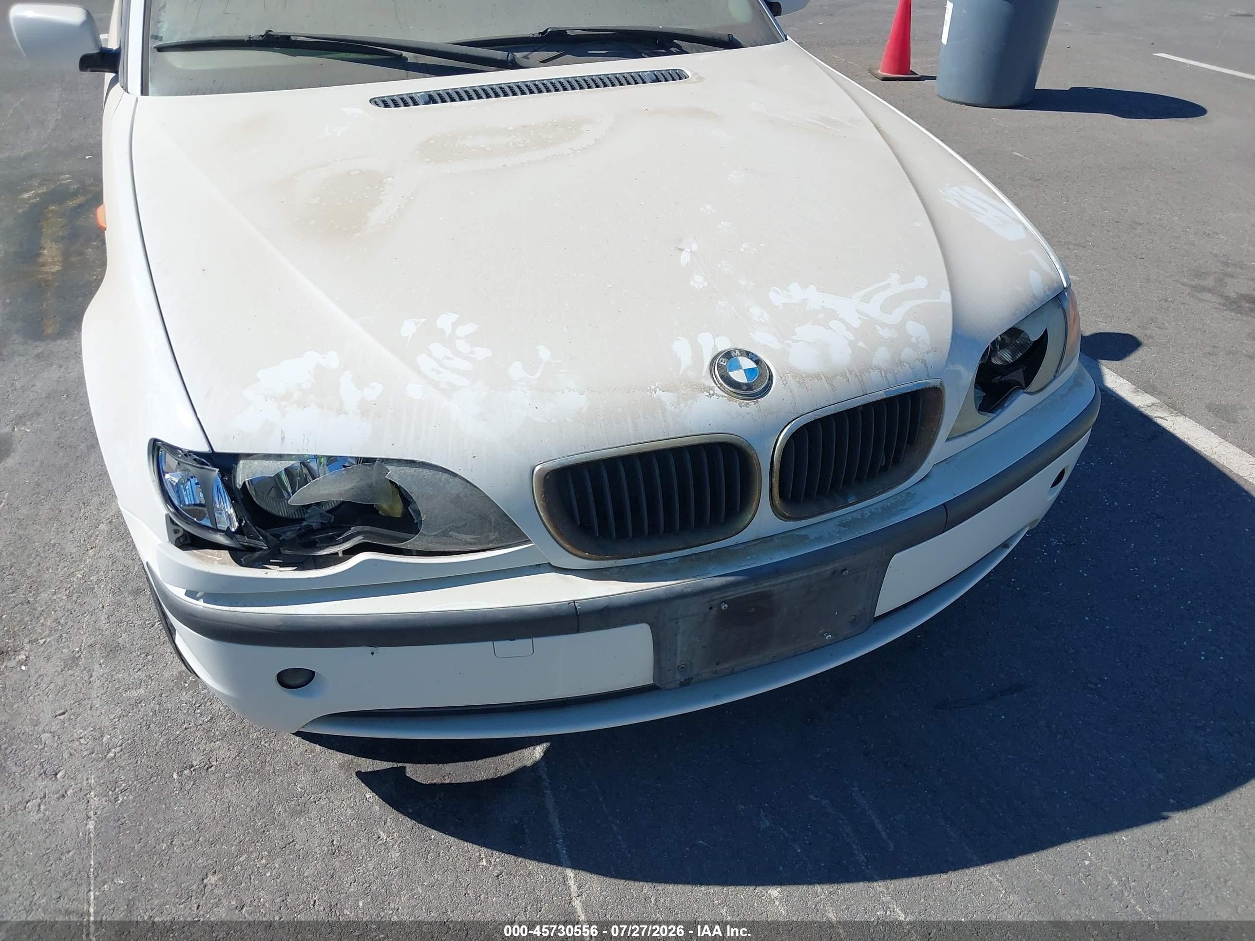 2003 Bmw 325i   White vin: WBAET37423NJ24587