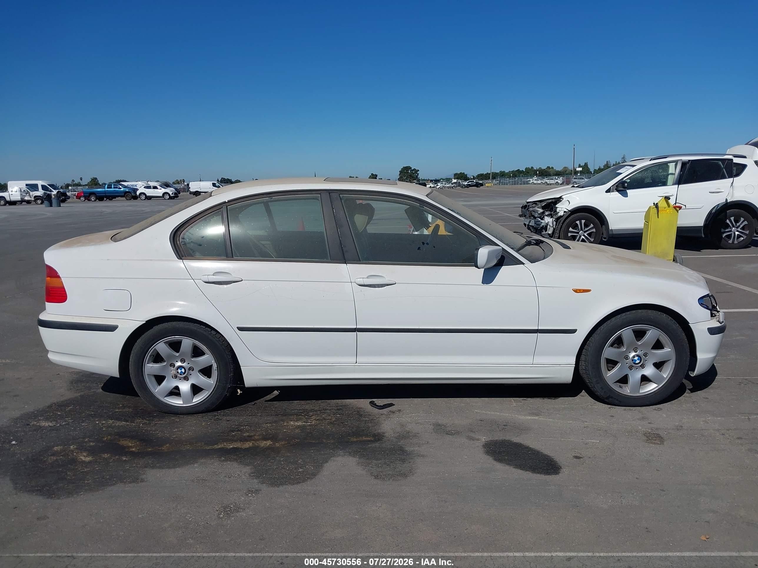 2003 Bmw 325i   White vin: WBAET37423NJ24587