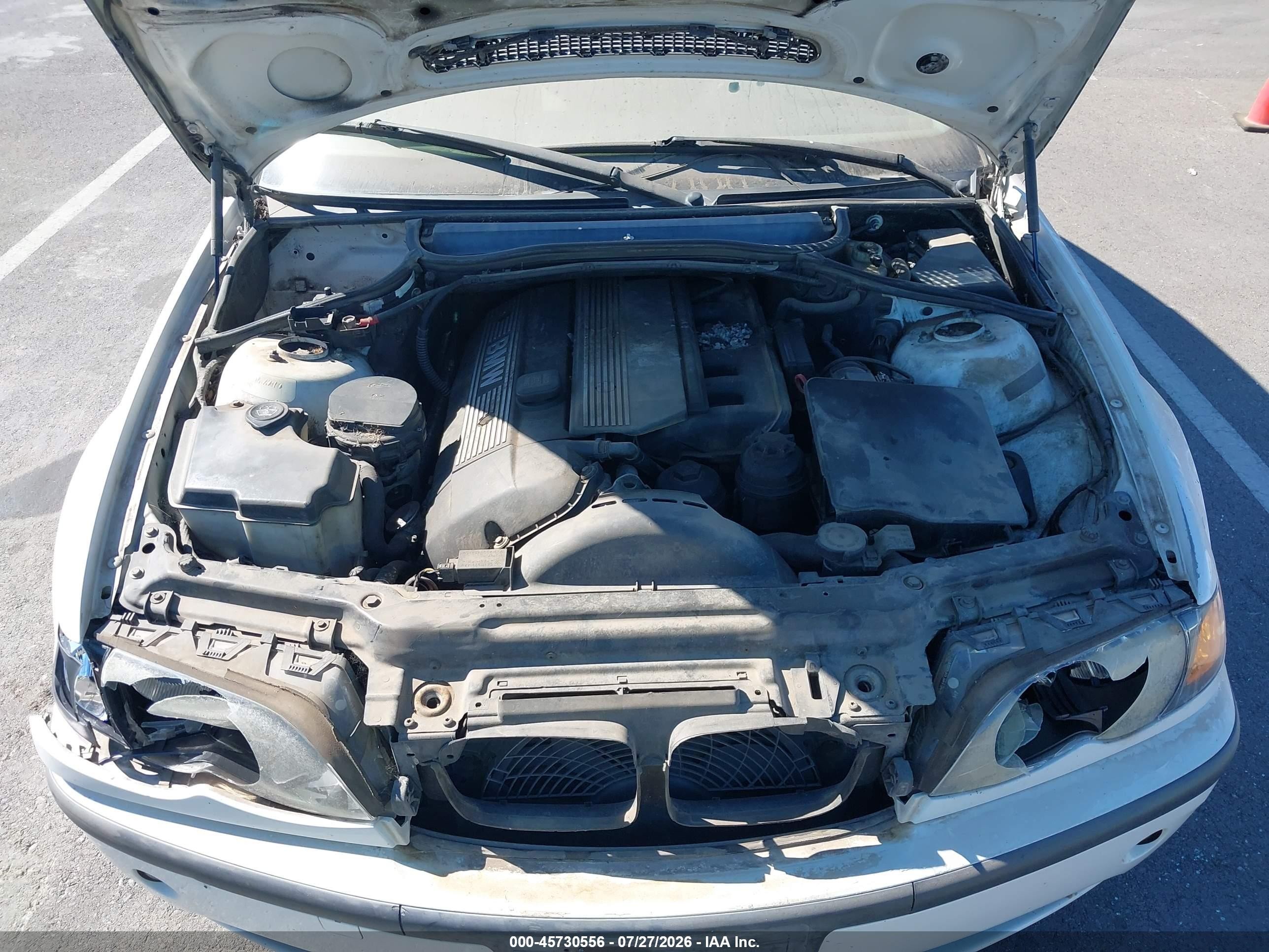 2003 Bmw 325i   White vin: WBAET37423NJ24587