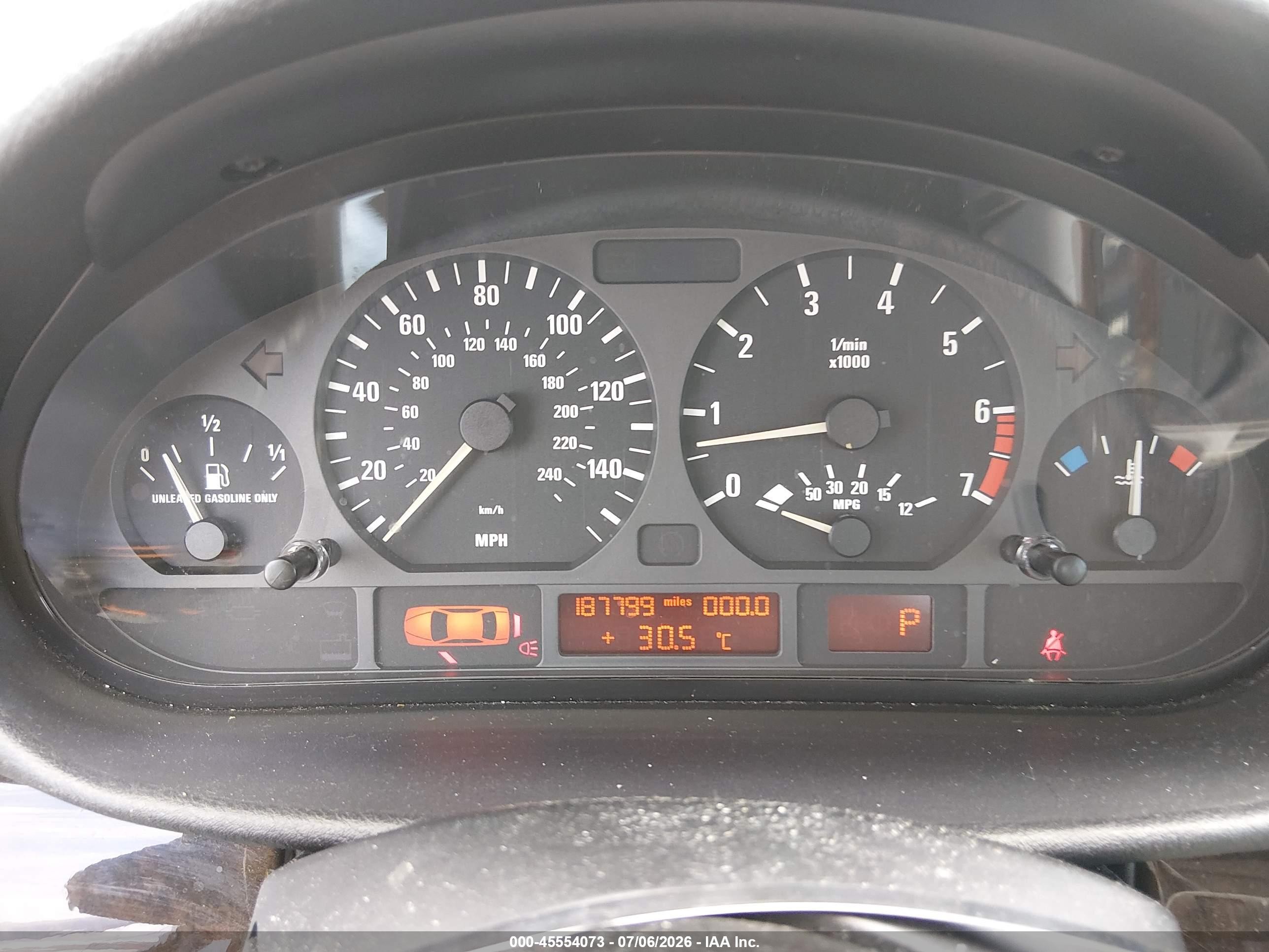 2002 Bmw 3 Series 325i Blue vin: WBAET37432NG80179