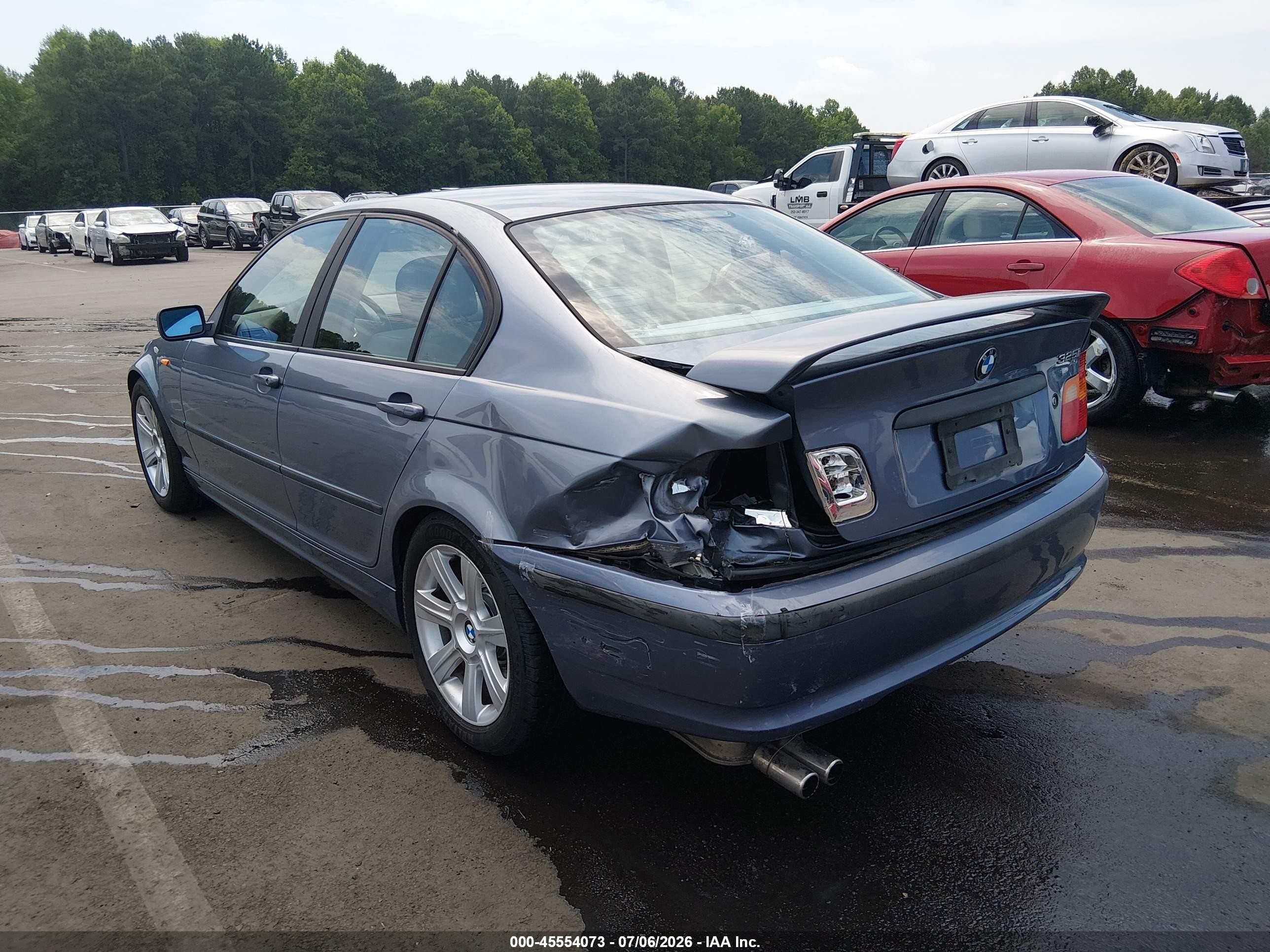 2002 Bmw 3 Series 325i Blue vin: WBAET37432NG80179