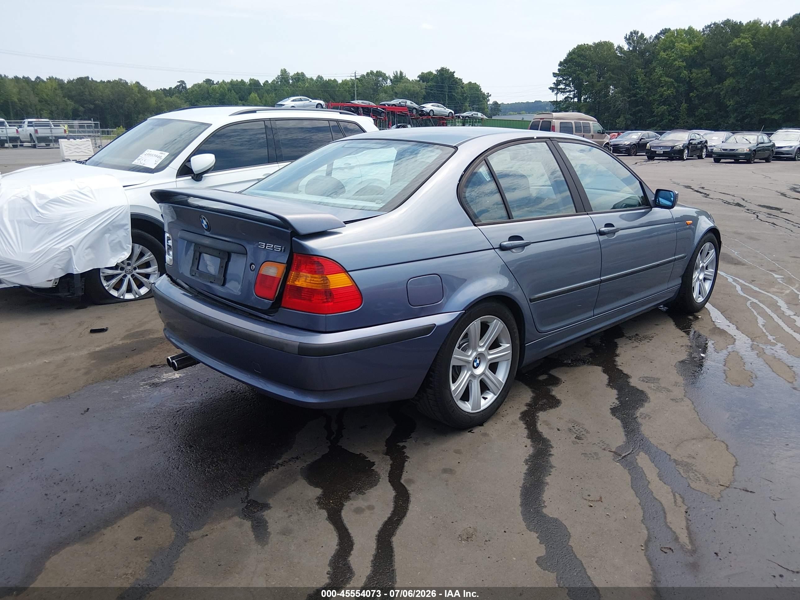 2002 Bmw 3 Series 325i Blue vin: WBAET37432NG80179