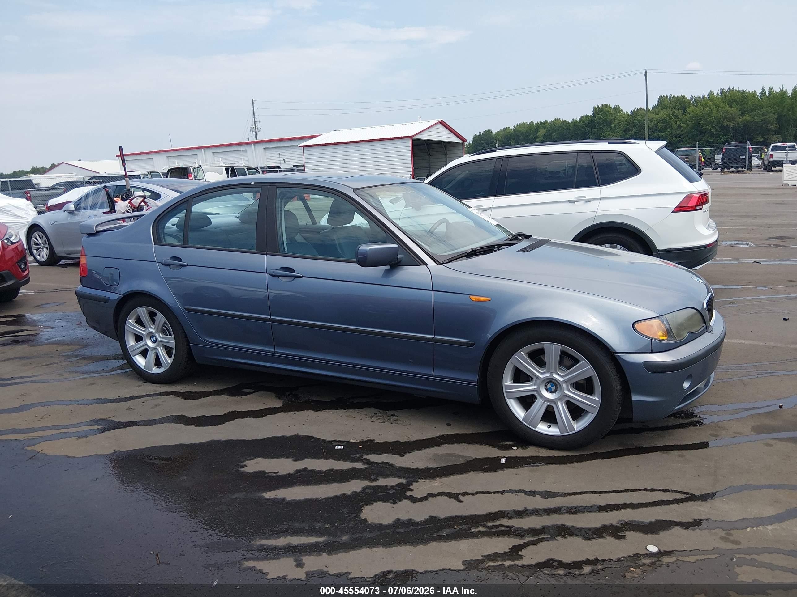 2002 Bmw 3 Series 325i Blue vin: WBAET37432NG80179