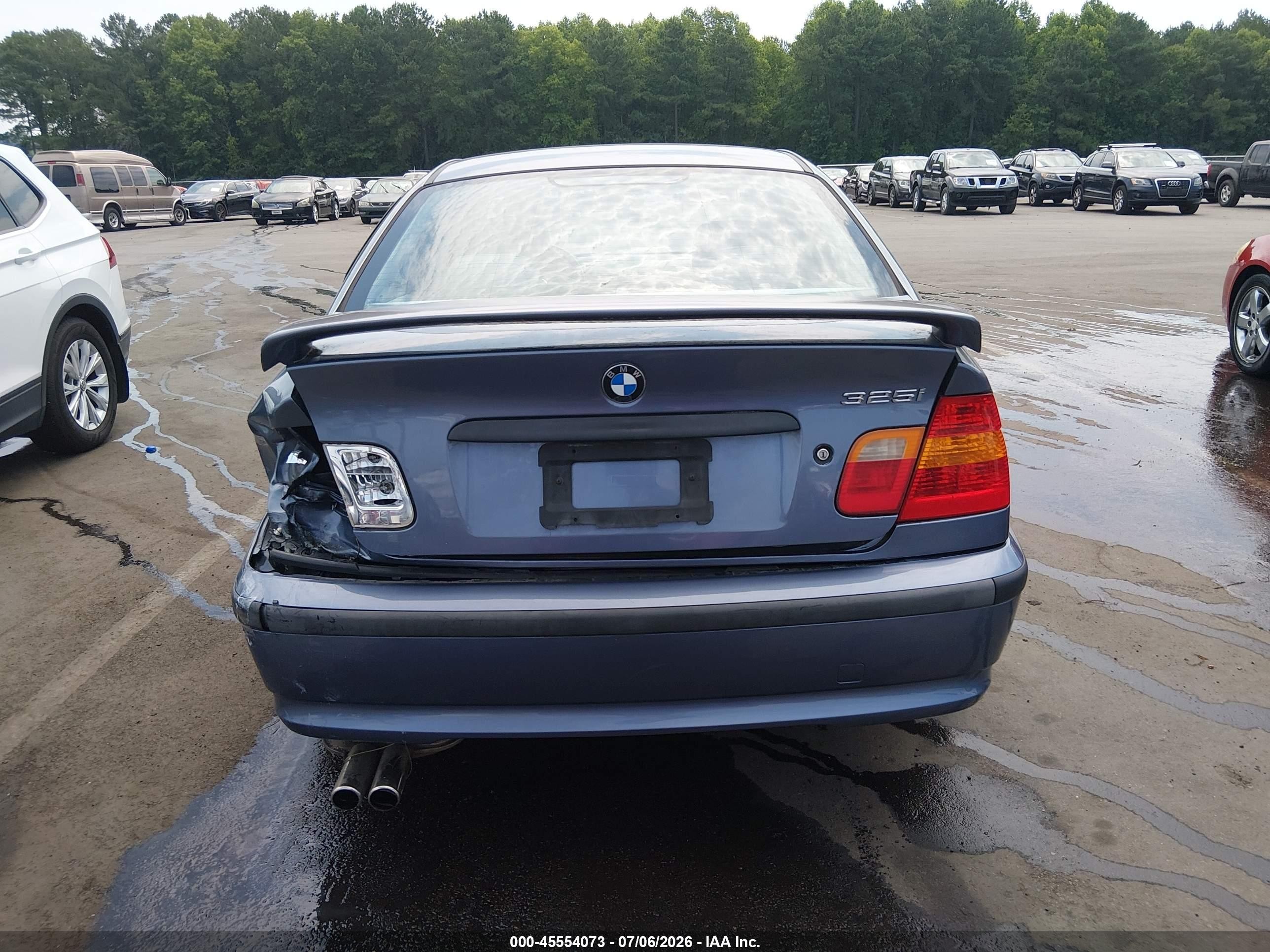 2002 Bmw 3 Series 325i Blue vin: WBAET37432NG80179