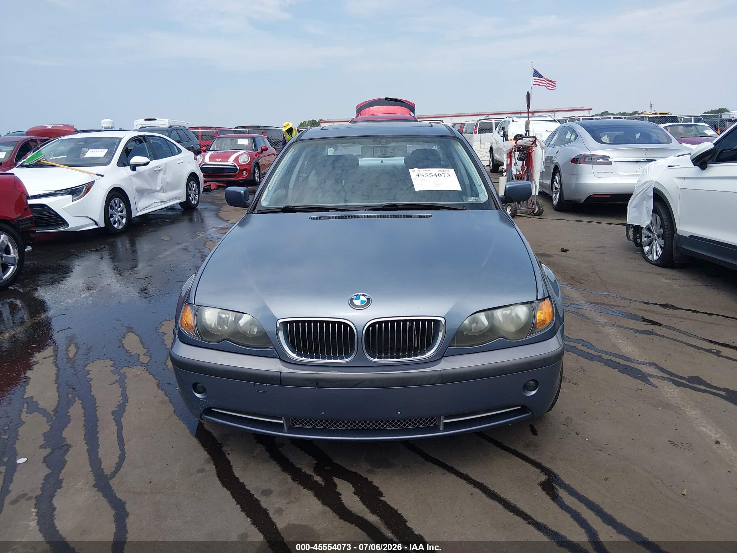 2002 Bmw 3 Series 325i Blue vin: WBAET37432NG80179