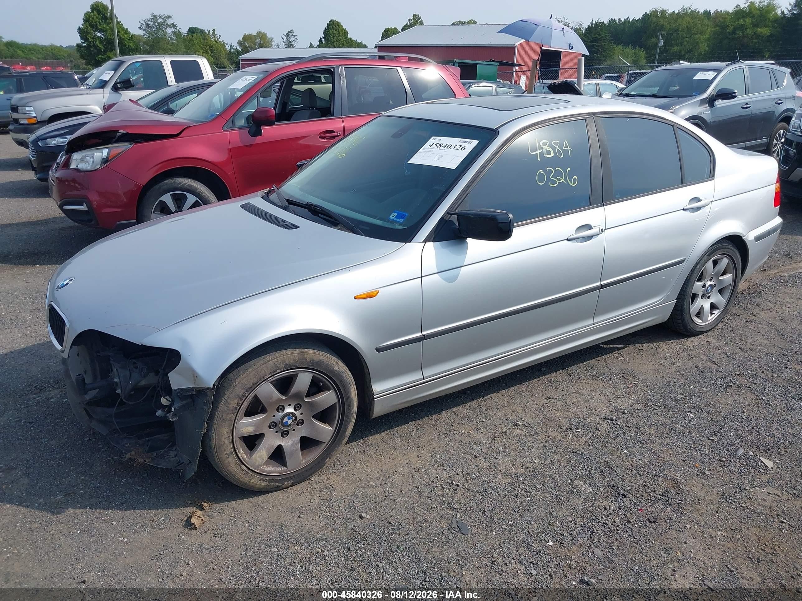 2005 Bmw 325i   Silver vin: WBAET37445NJ86219