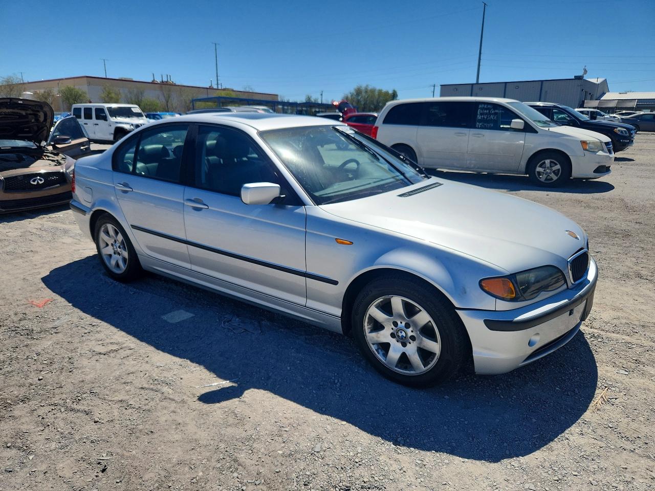 2003 Bmw 325 I Silver vin: WBAET37453NJ34952