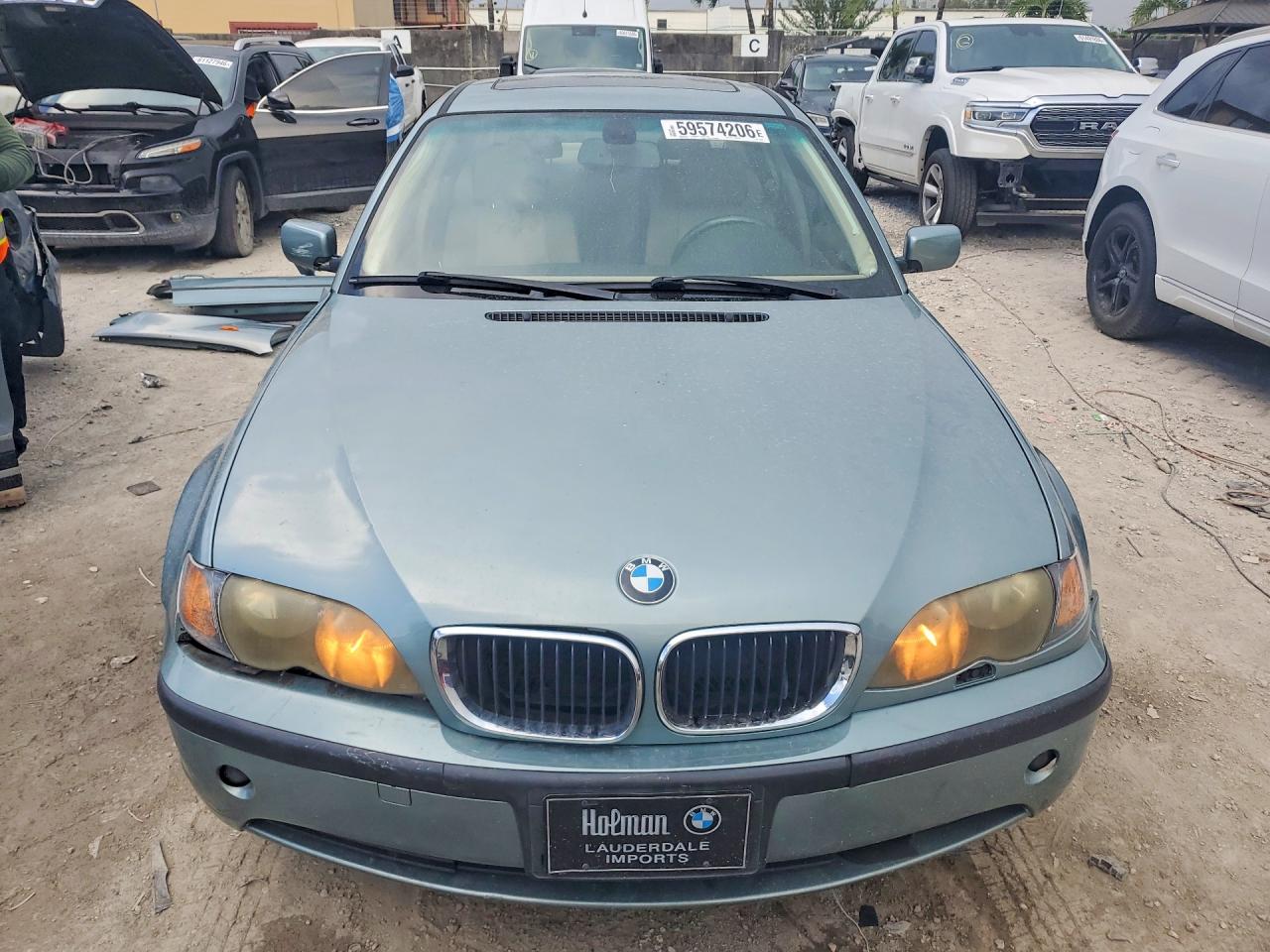 2004 Bmw 325 I Green vin: WBAET37454NJ42387