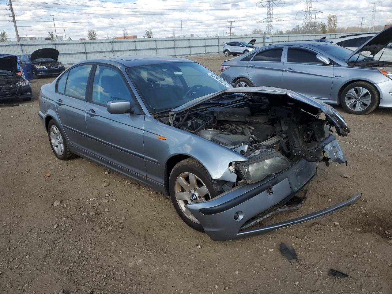 2004 Bmw 325 I Gray vin: WBAET37454NJ82162