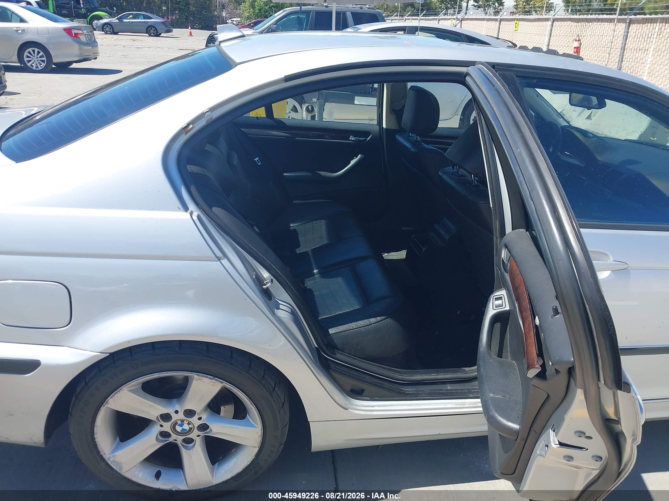 2004 Bmw 325i   Silver vin: WBAET37454NJ83120
