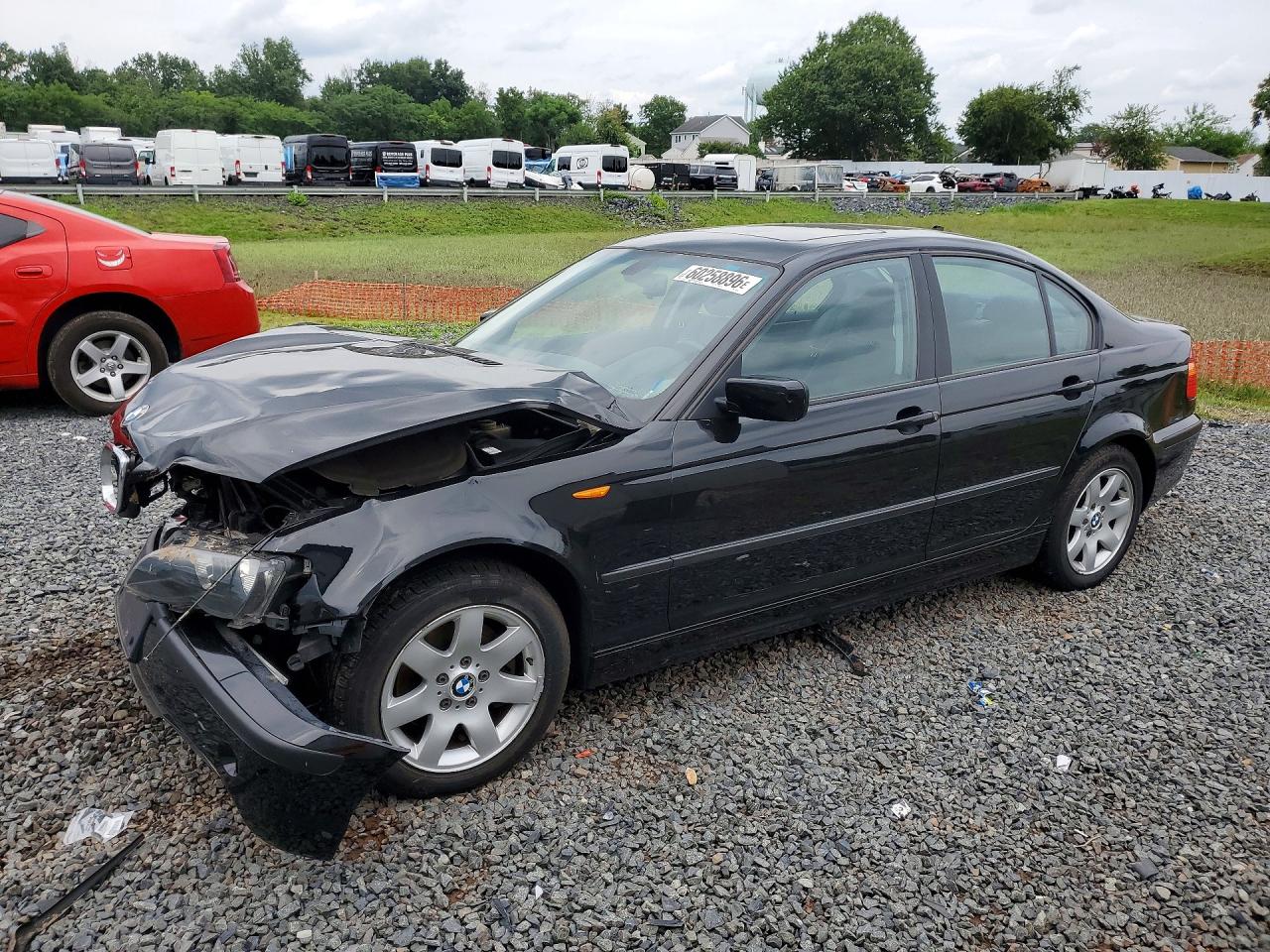 2004 Bmw 325 I Black vin: WBAET37464NH05997