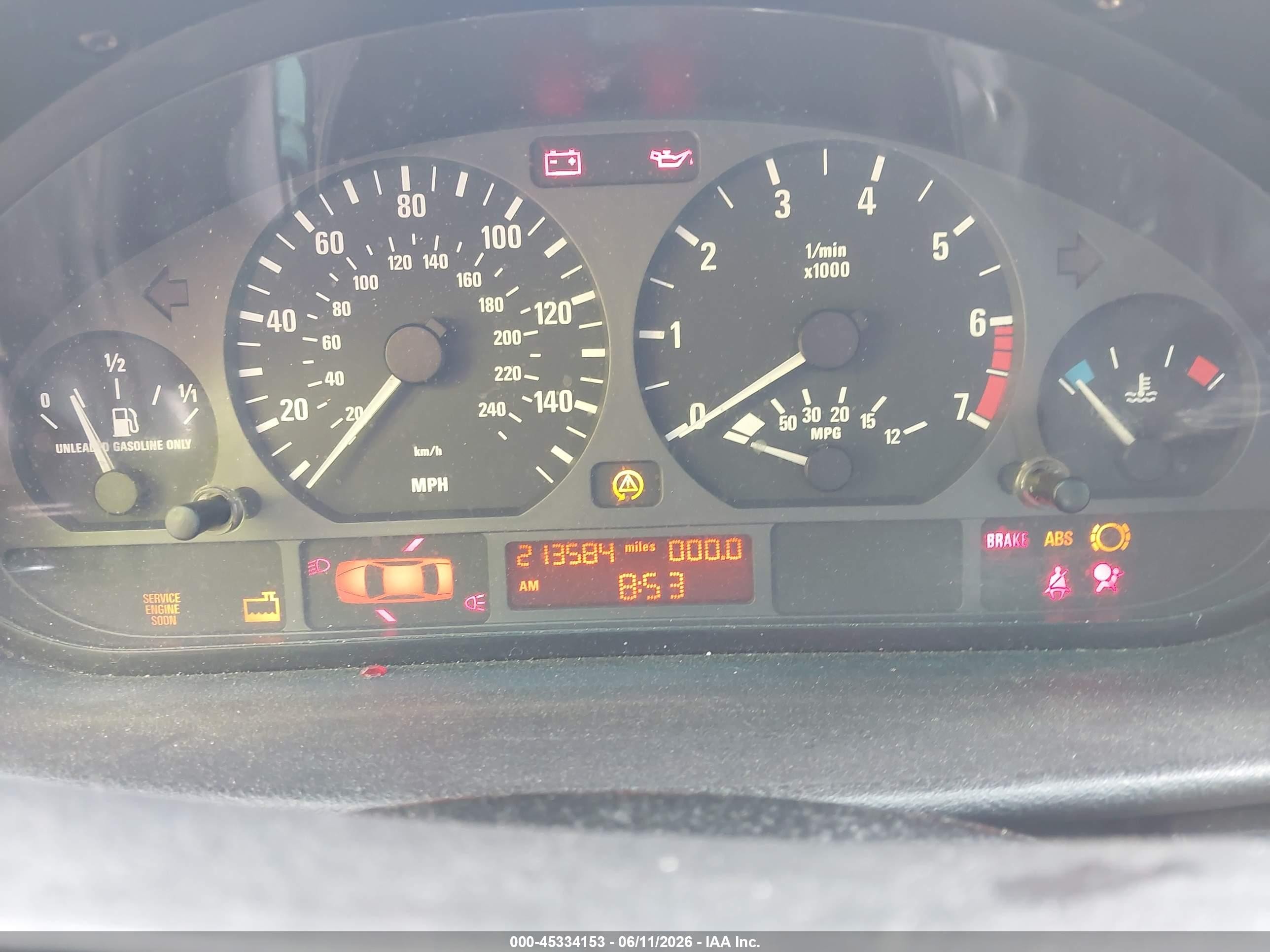 2002 Bmw 325i   Черный vin: WBAET37472NH02233