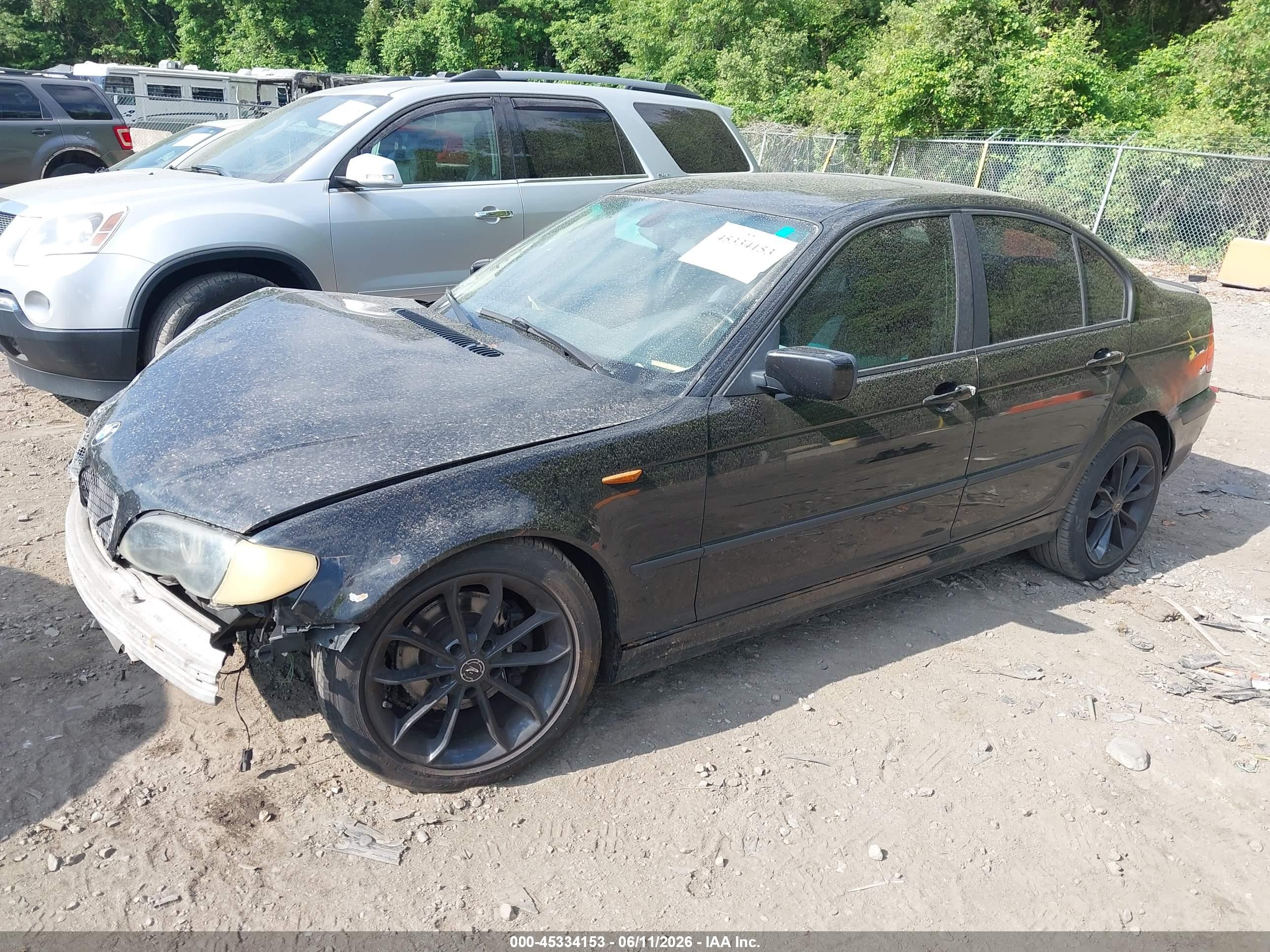 2002 Bmw 325i   Черный vin: WBAET37472NH02233