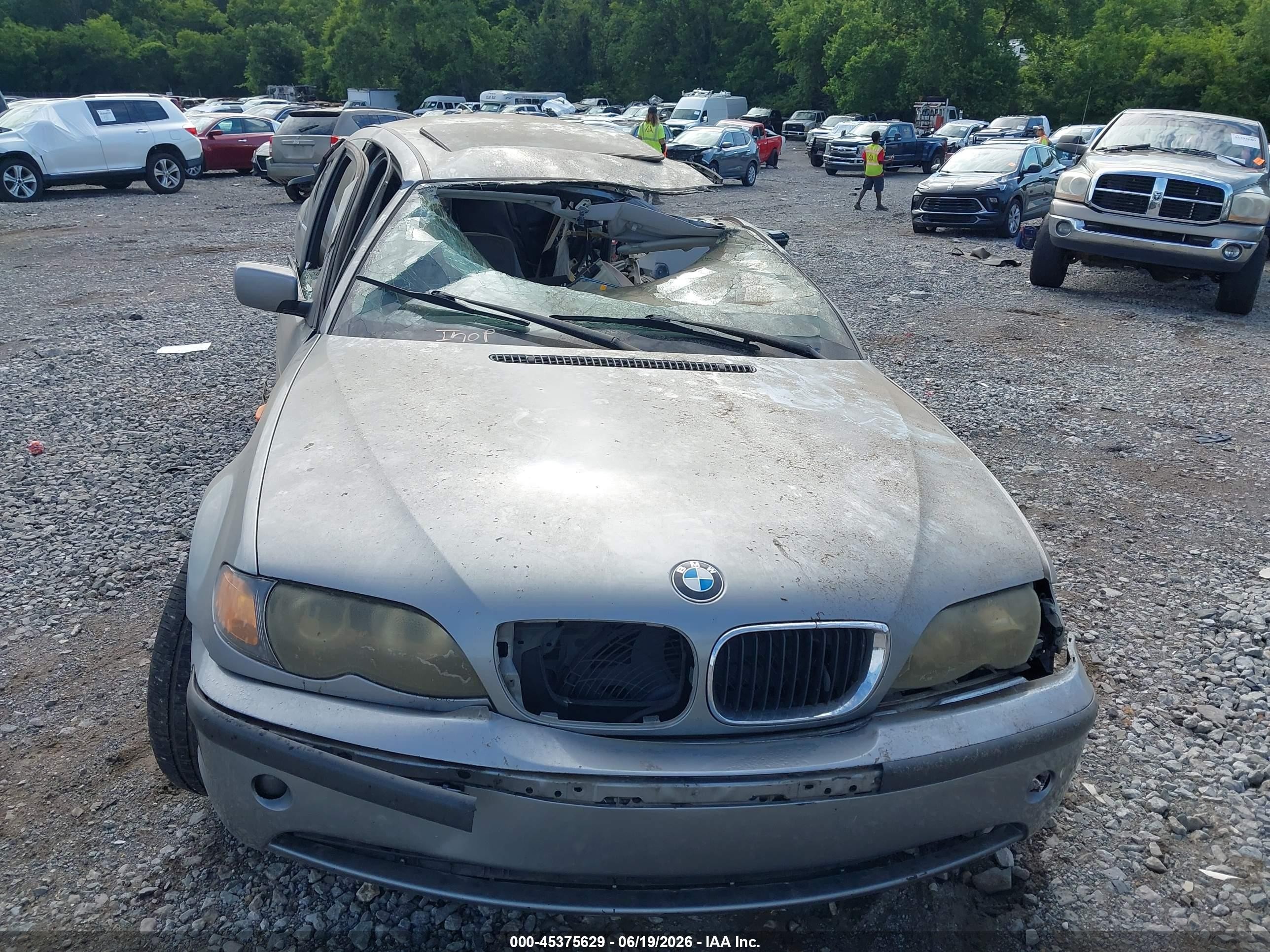 2004 Bmw 325i   Gray vin: WBAET37474NJ43346