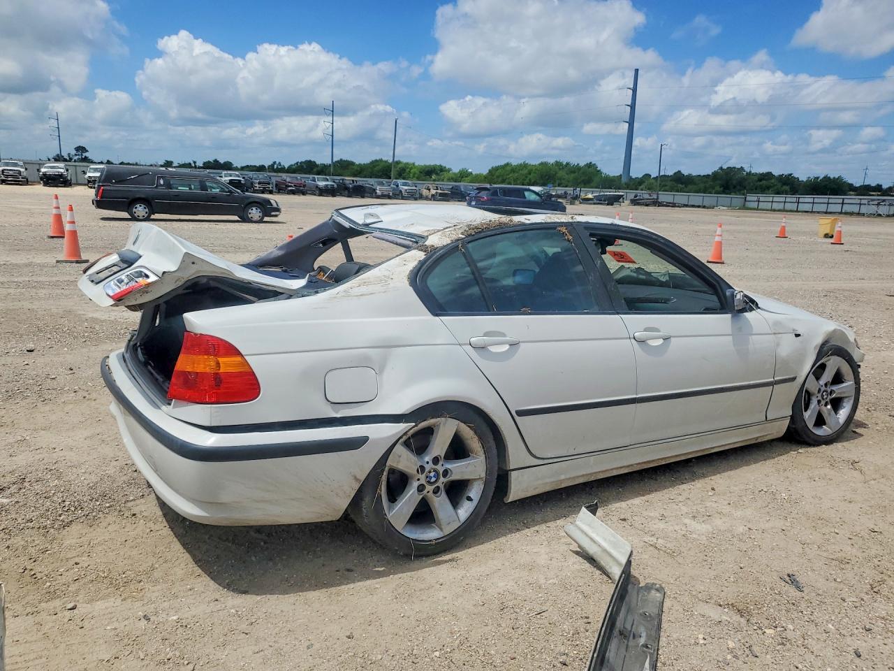 2005 Bmw 325 I White vin: WBAET37475NJ86960