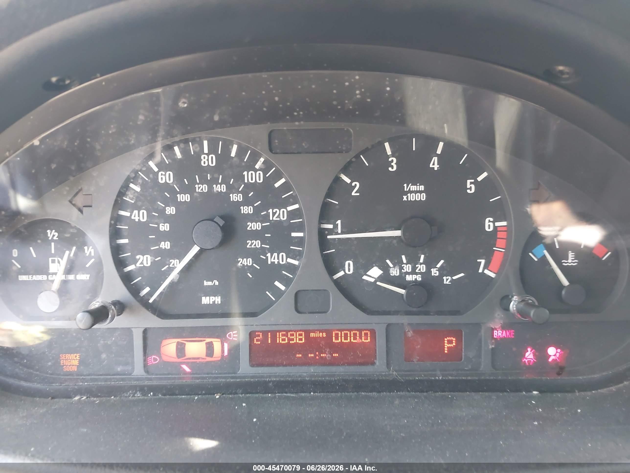 2002 Bmw 325i Серый vin: WBAET37492NG80266