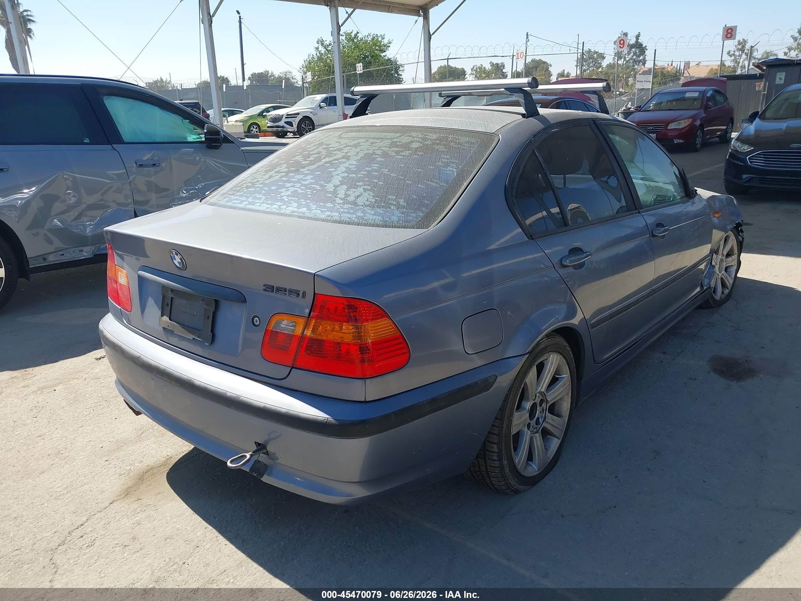 2002 Bmw 325i Серый vin: WBAET37492NG80266