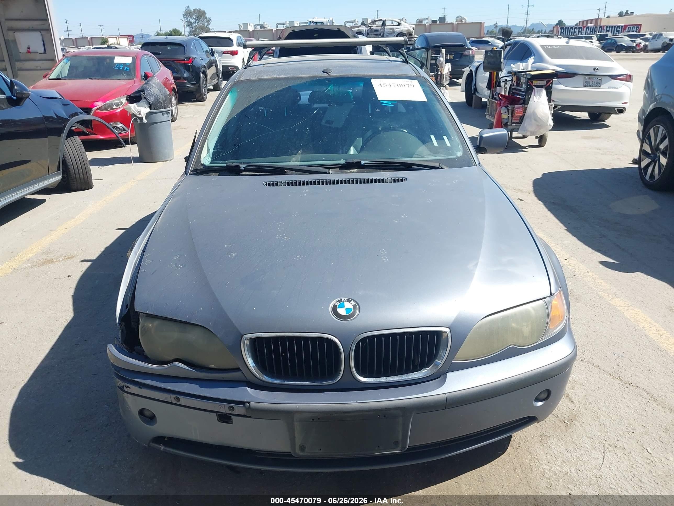 2002 Bmw 325i Серый vin: WBAET37492NG80266