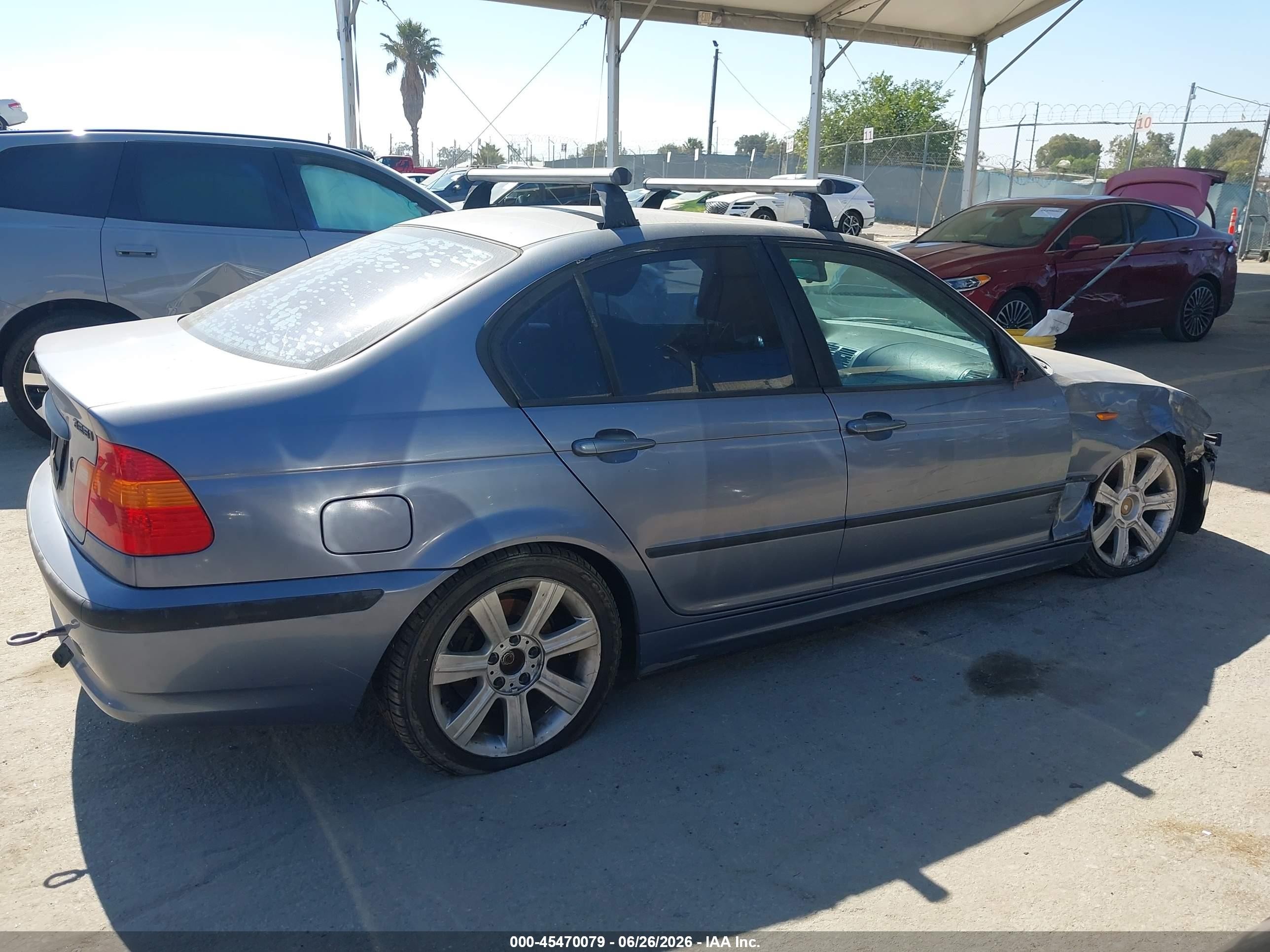 2002 Bmw 325i Серый vin: WBAET37492NG80266