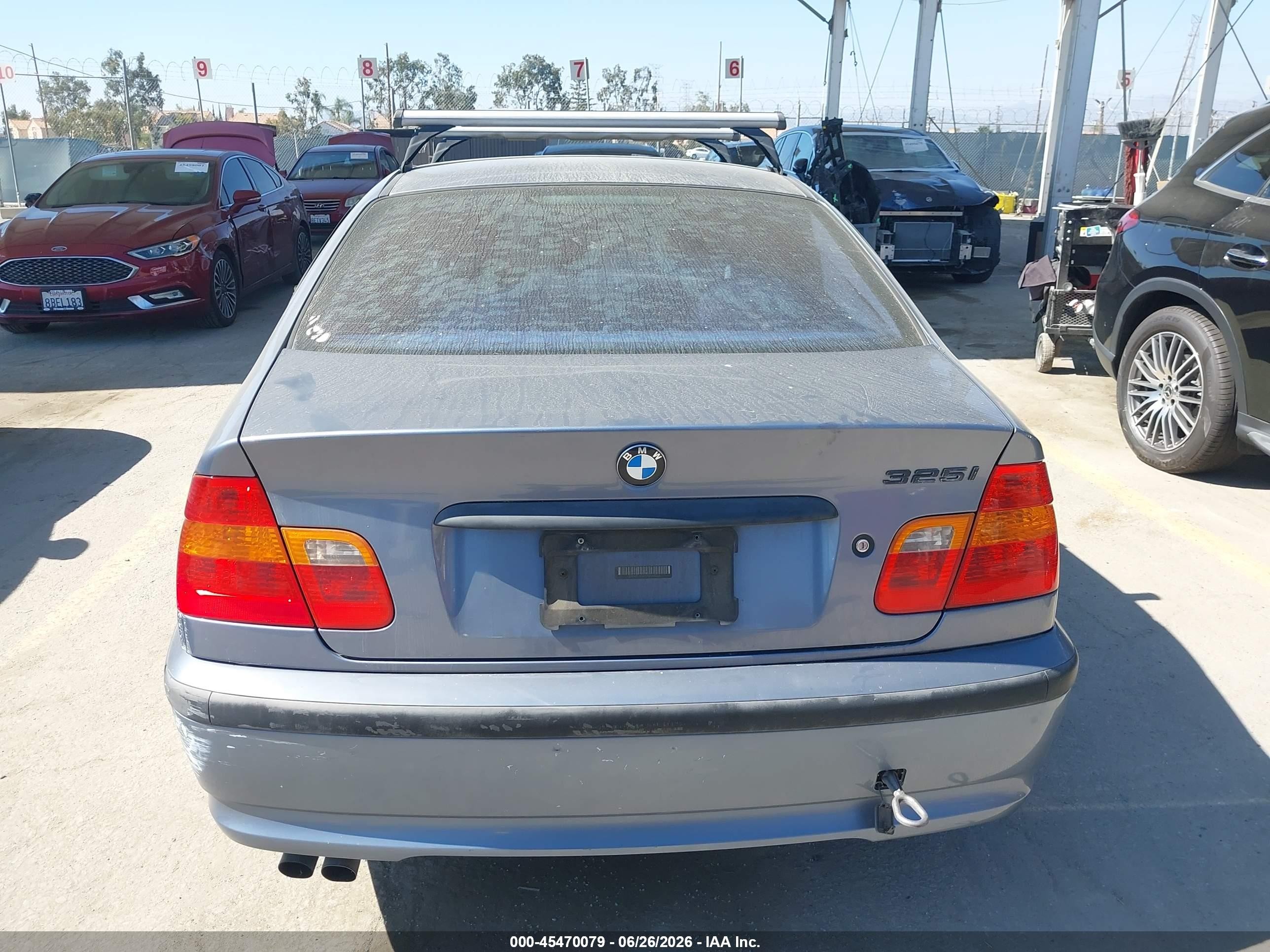 2002 Bmw 325i Серый vin: WBAET37492NG80266