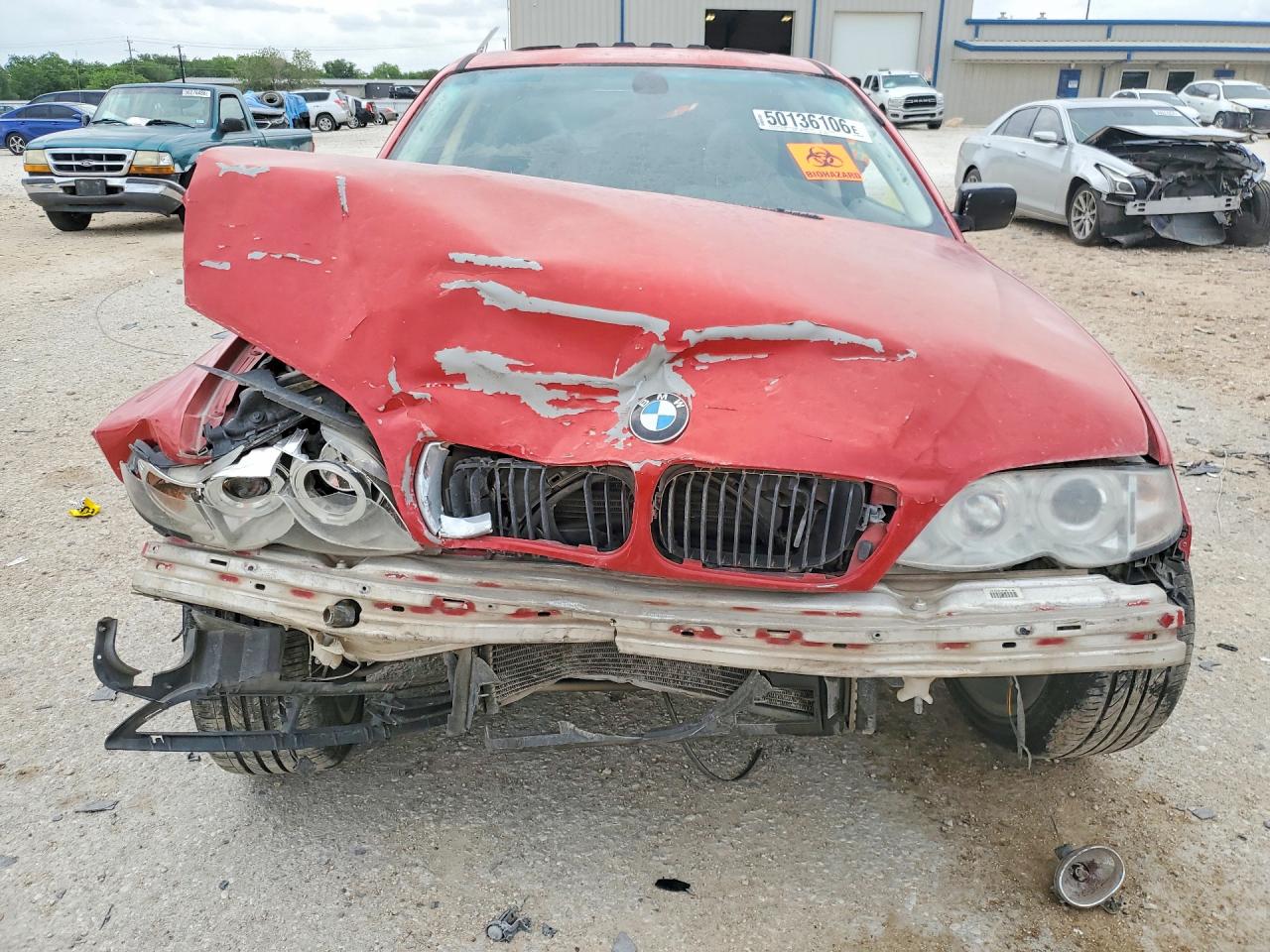 2003 Bmw 325 I Red vin: WBAET374X3NJ40388