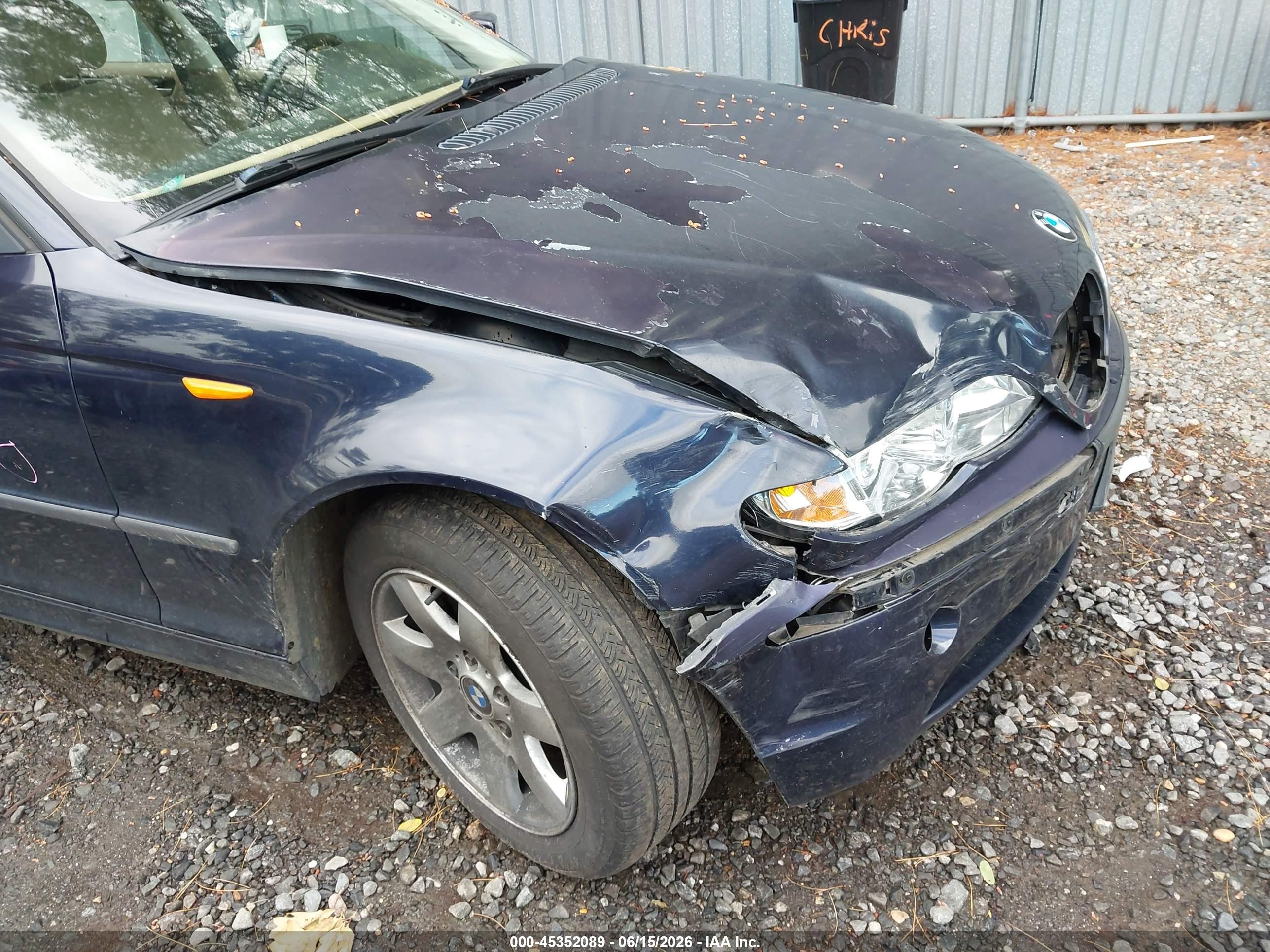 2005 Bmw 325xi   Dark Blue vin: WBAEU33405PF63641
