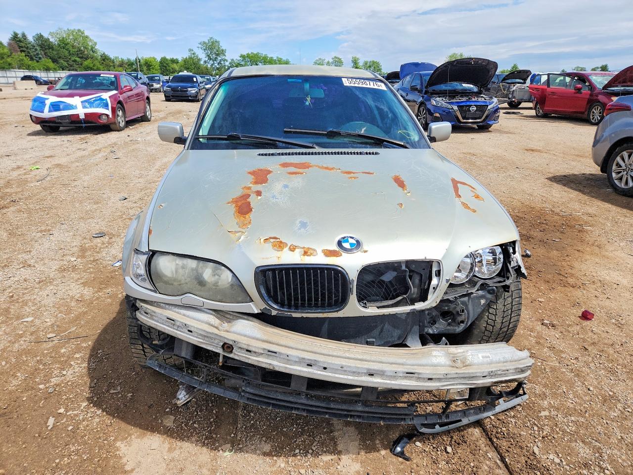 2003 Bmw 325 Xi Silver vin: WBAEU33423PM58061