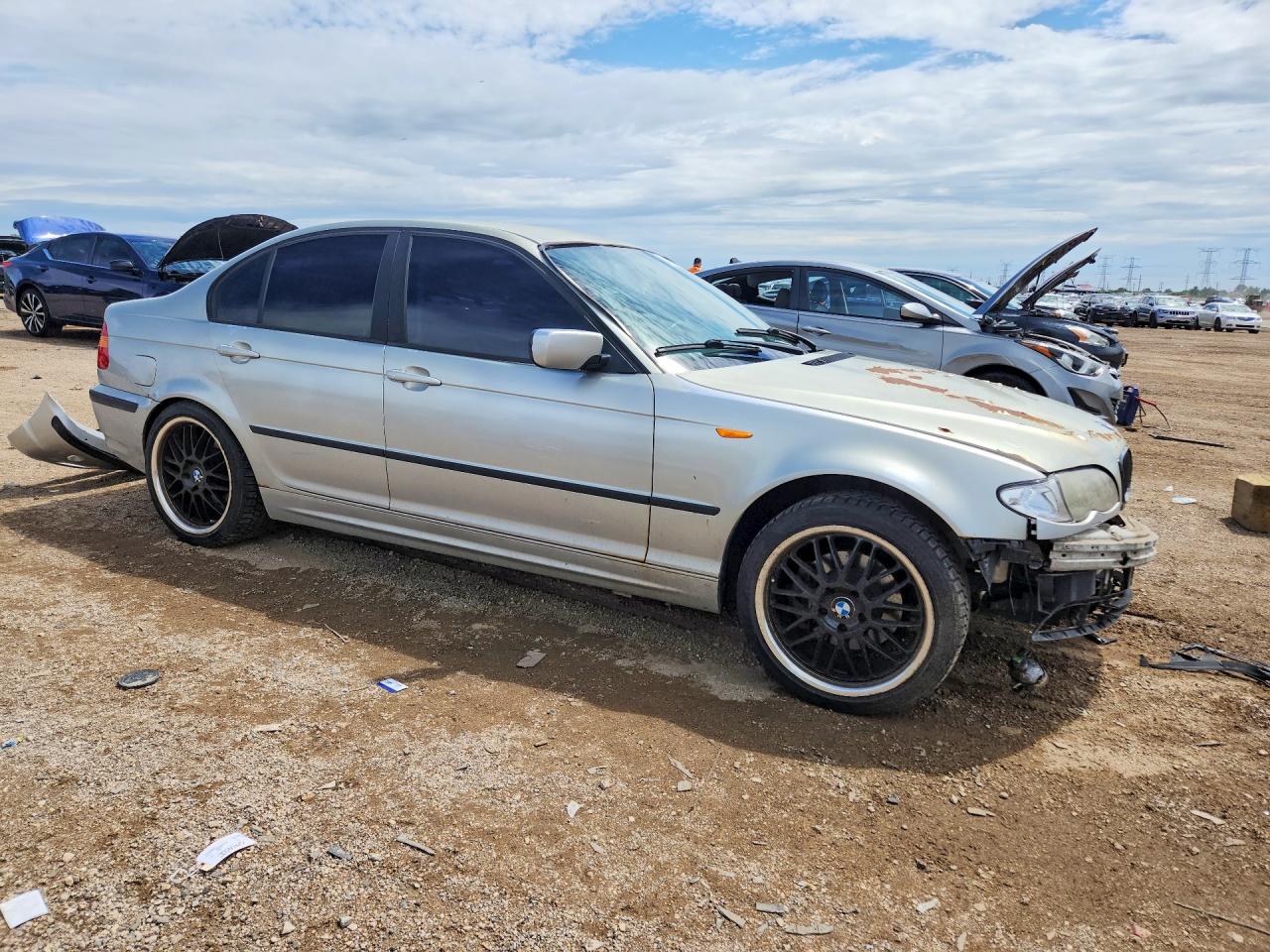 2003 Bmw 325 Xi Silver vin: WBAEU33423PM58061