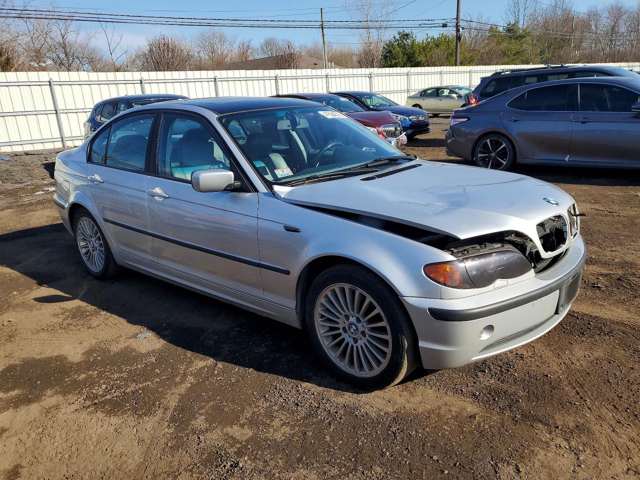2002 Bmw 325 Xi Silver vin: WBAEU33452PF57233