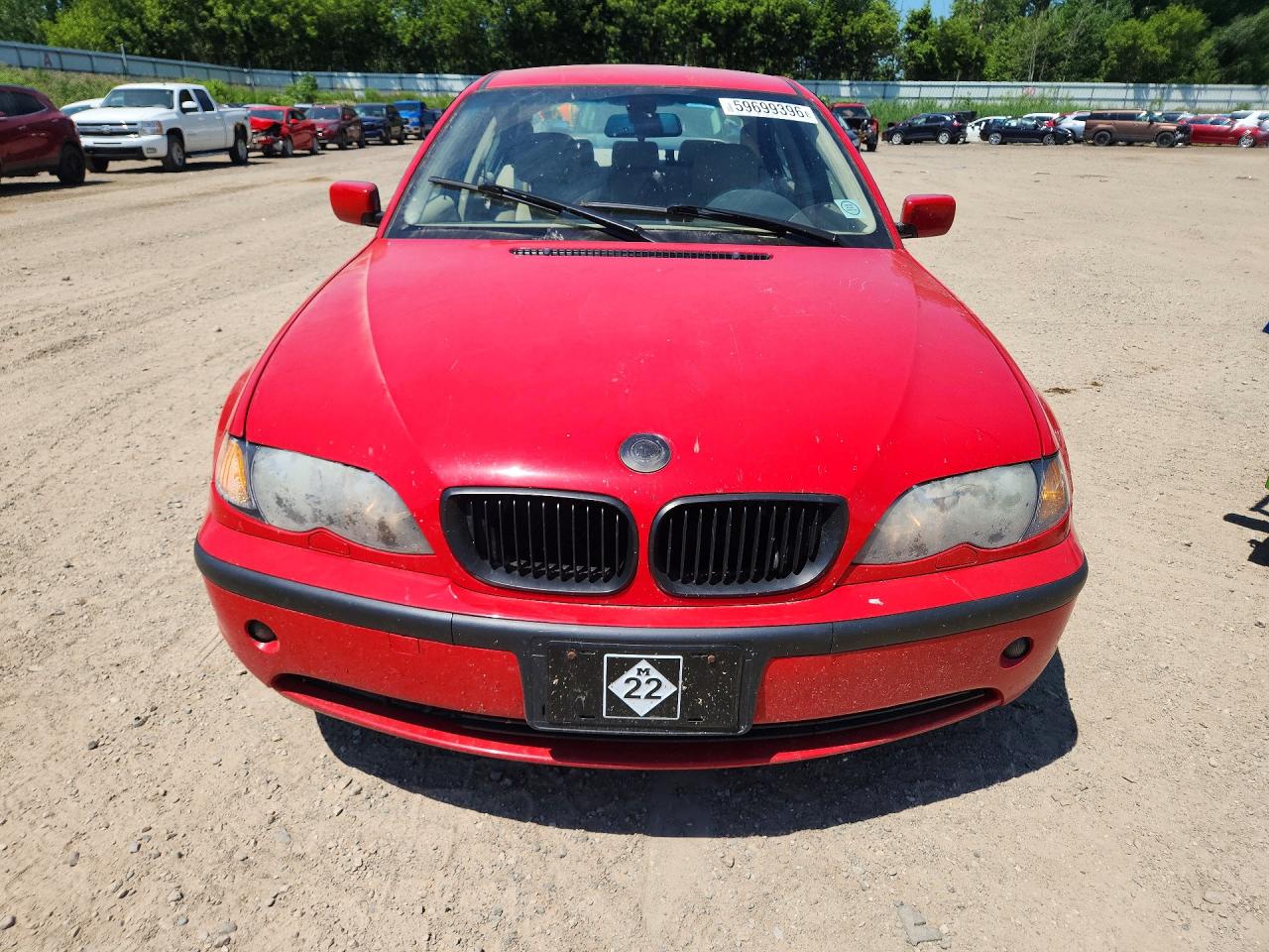 2004 Bmw 325 Xi Red vin: WBAEU33464PR11776