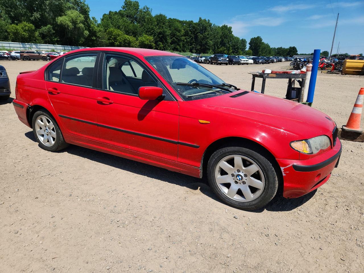 2004 Bmw 325 Xi Red vin: WBAEU33464PR11776