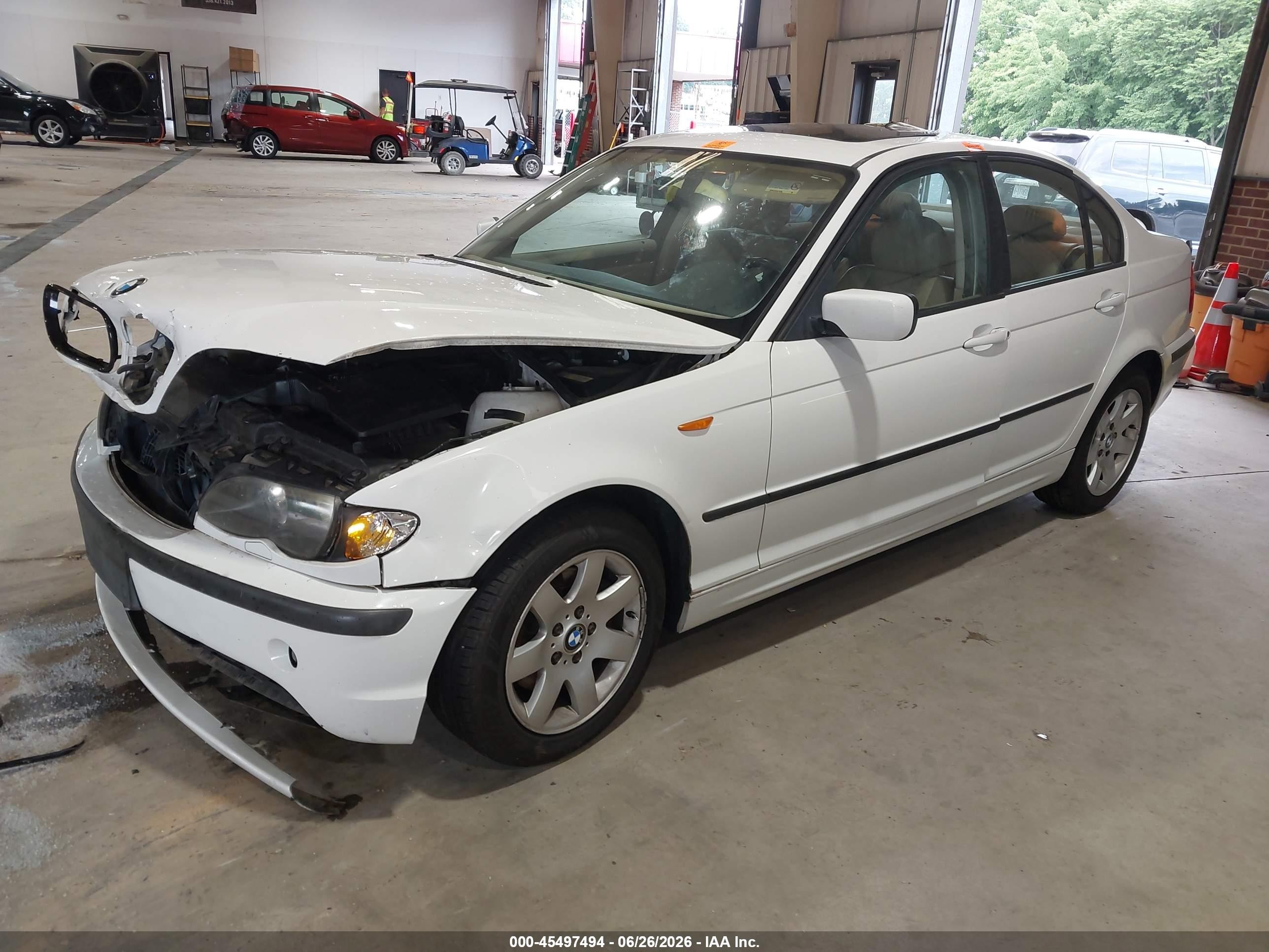 2002 Bmw 3 Series 325xi White vin: WBAEU33492PF68316